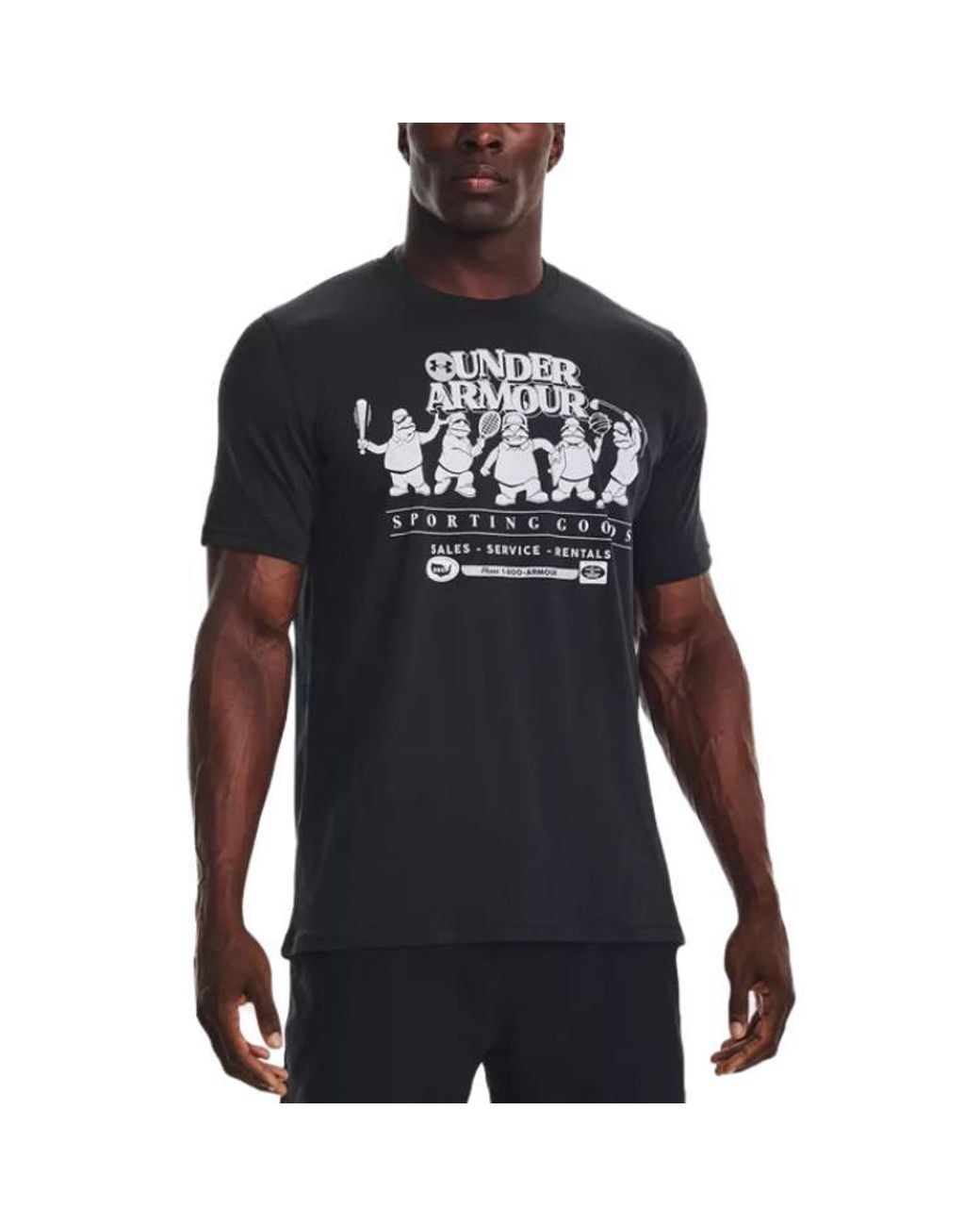 Under Armour Black Coach Sporting Goods T-Shirt for men