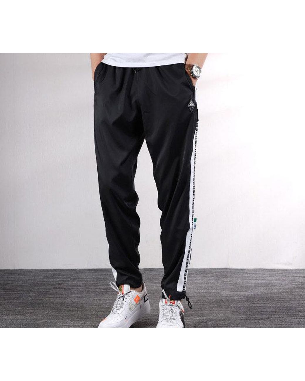 Nike Black Giannis Casual Loose Sports Long Pants for men