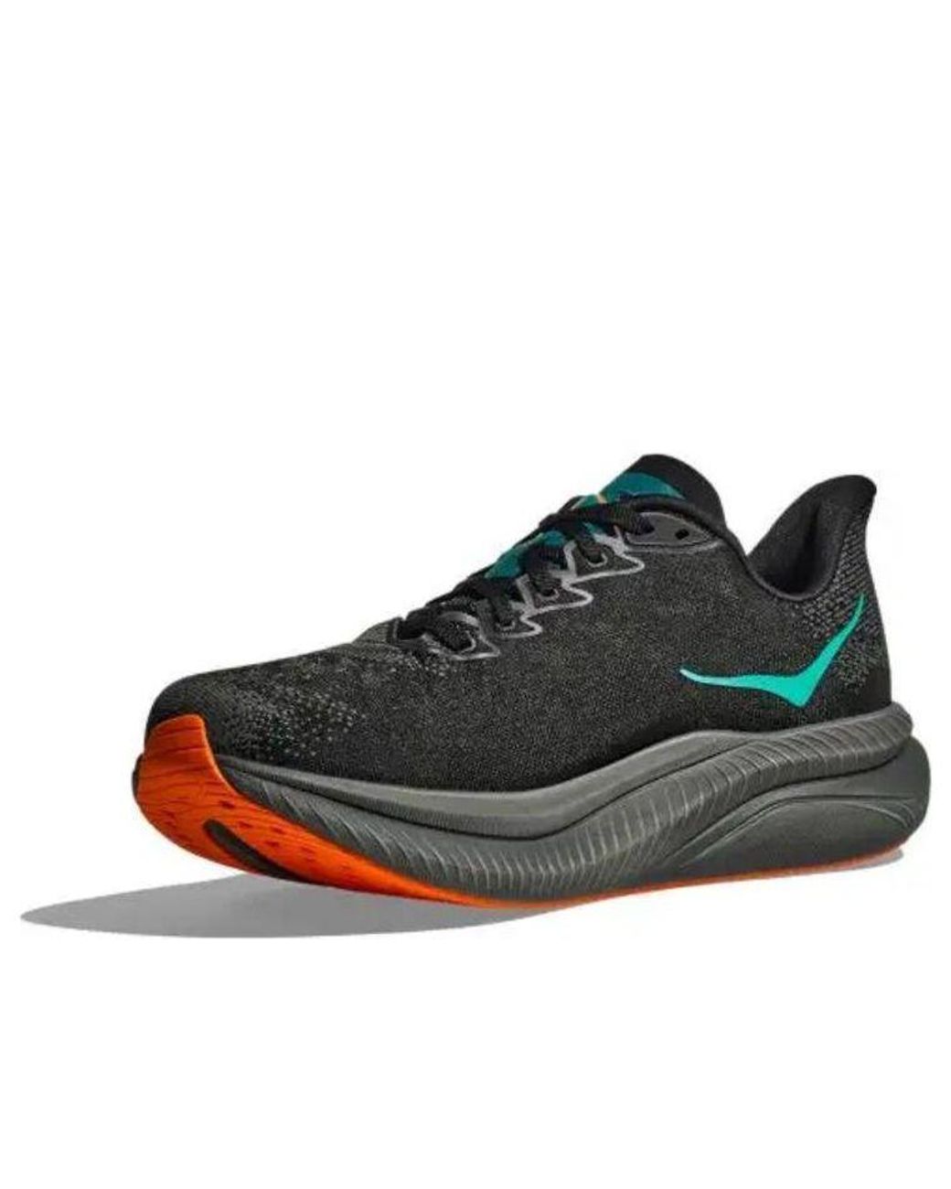 Hoka One One Brown Mach 6 Electric Tangerine' for men