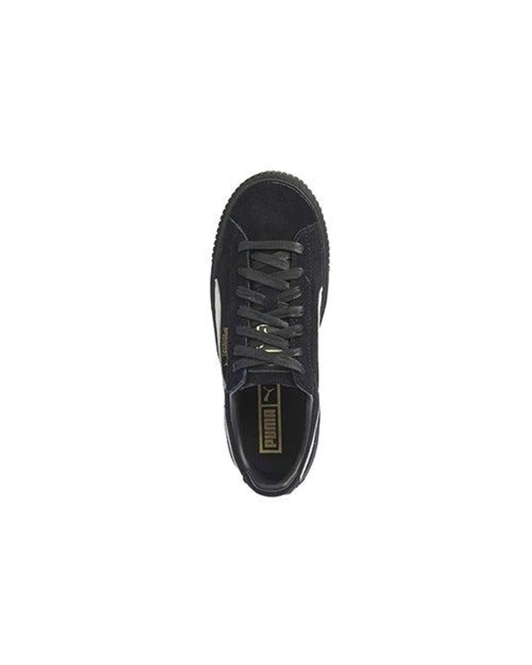 PUMA Black (Wmns) Suede Platform Core
