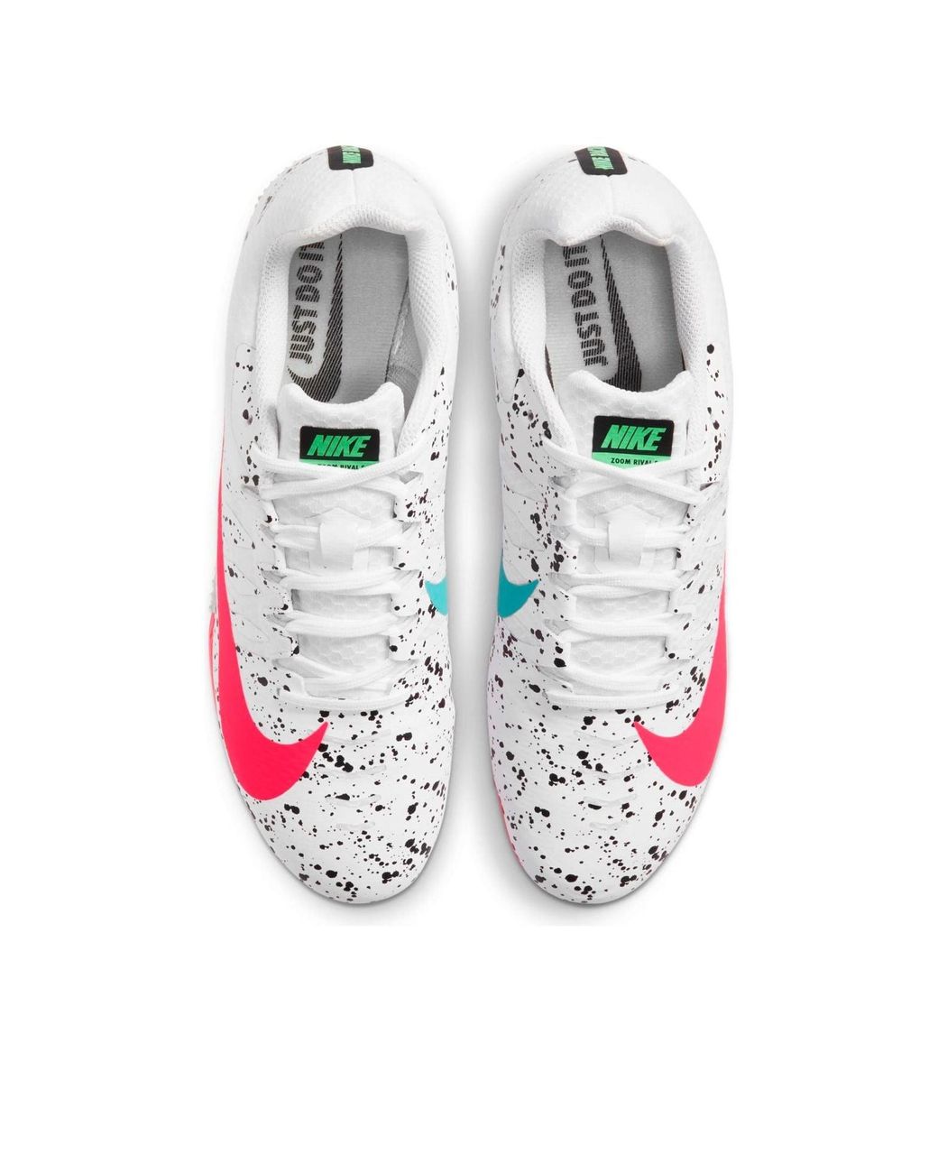 Nike White Air Zoom Rival S 9 Spikes 'Paint Splatter Crimson Jade' for men
