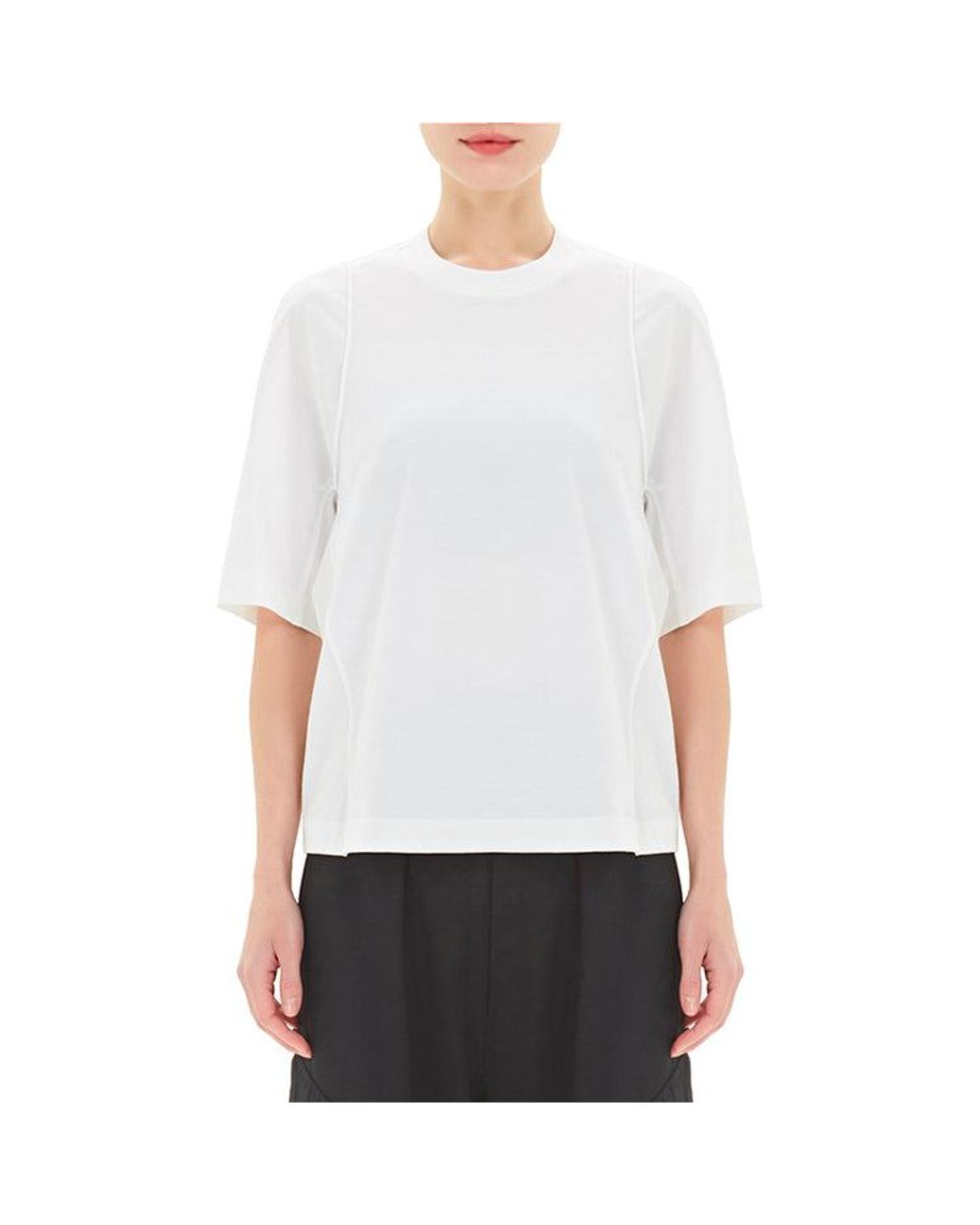 Adidas White (Wmns) Y-3 Ss21 Loose Round Neck Short Sleeve