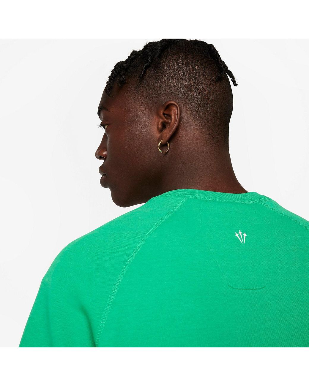 Nike Green X Nocta Drake Tech Fleece Crew Sweatshirt 'Stadium' for men
