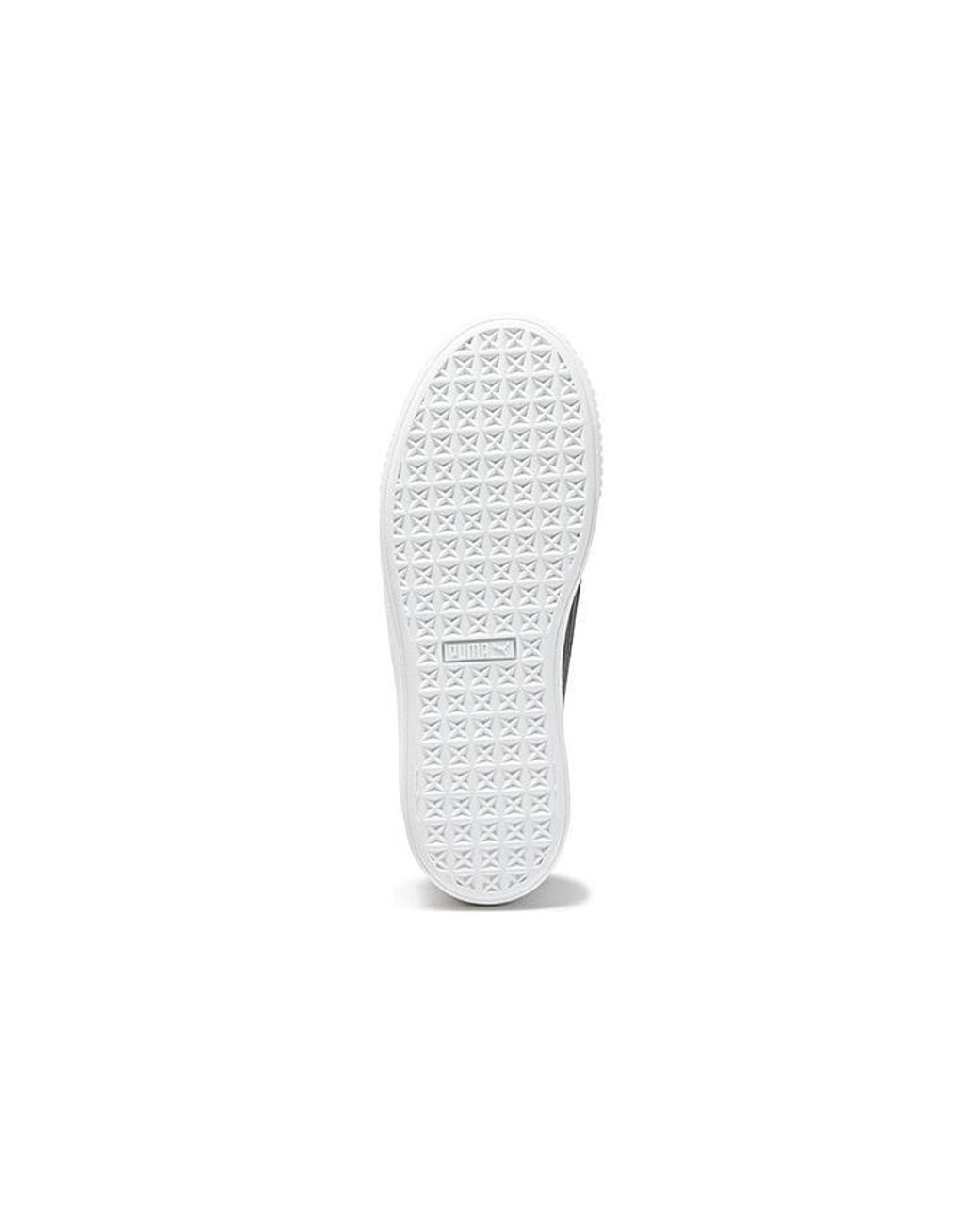 PUMA White (Wmns) Suedeplatform And'