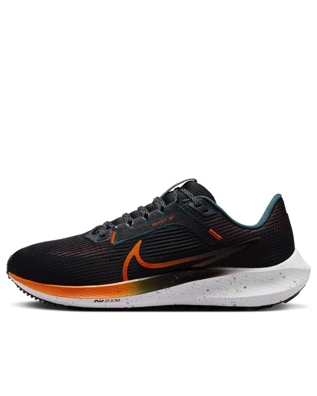 Nike Black Pegasus 40 Road Running Shoes for men