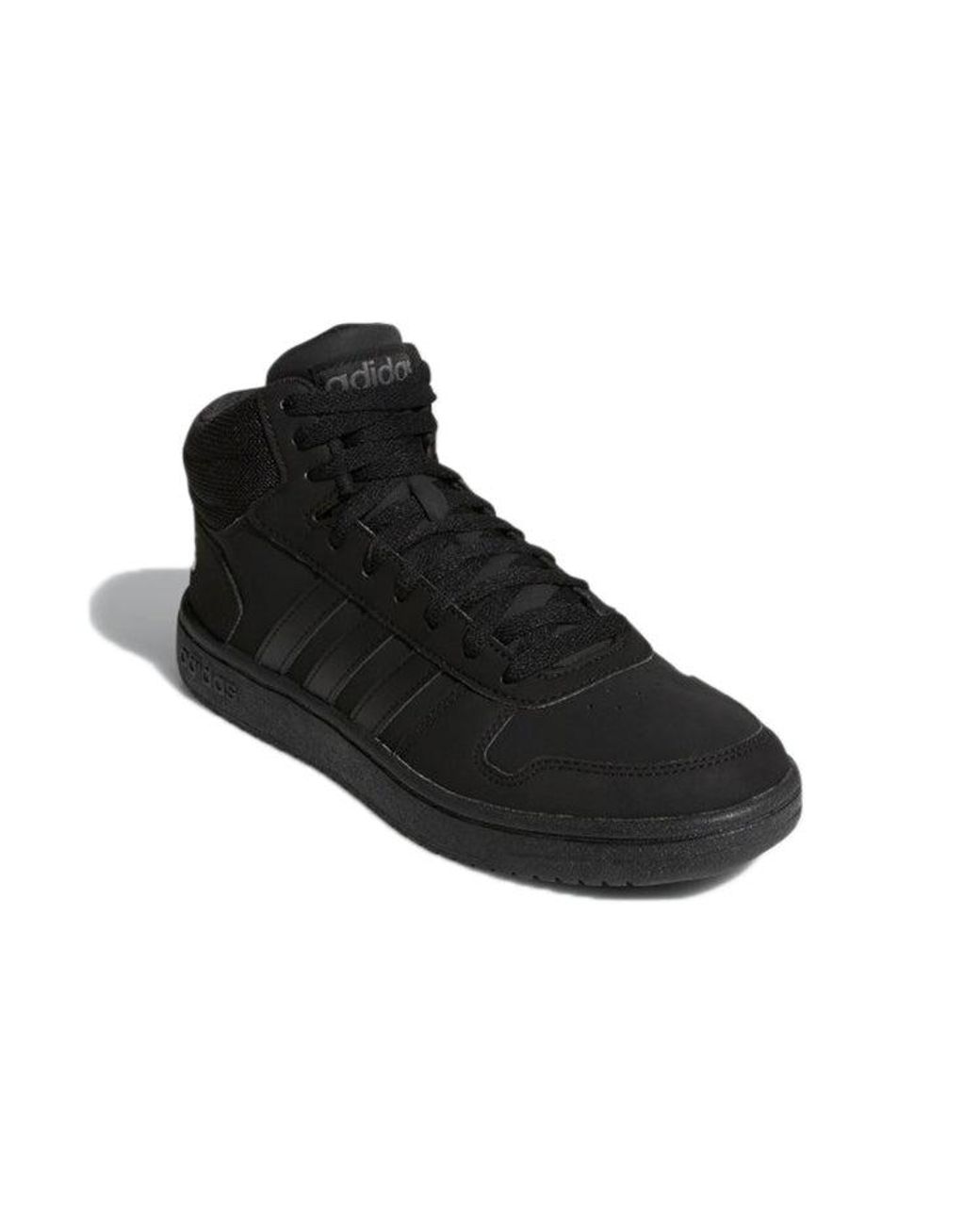 Adidas Black Hoops 2.0 Mid Shoes 'Core' for men