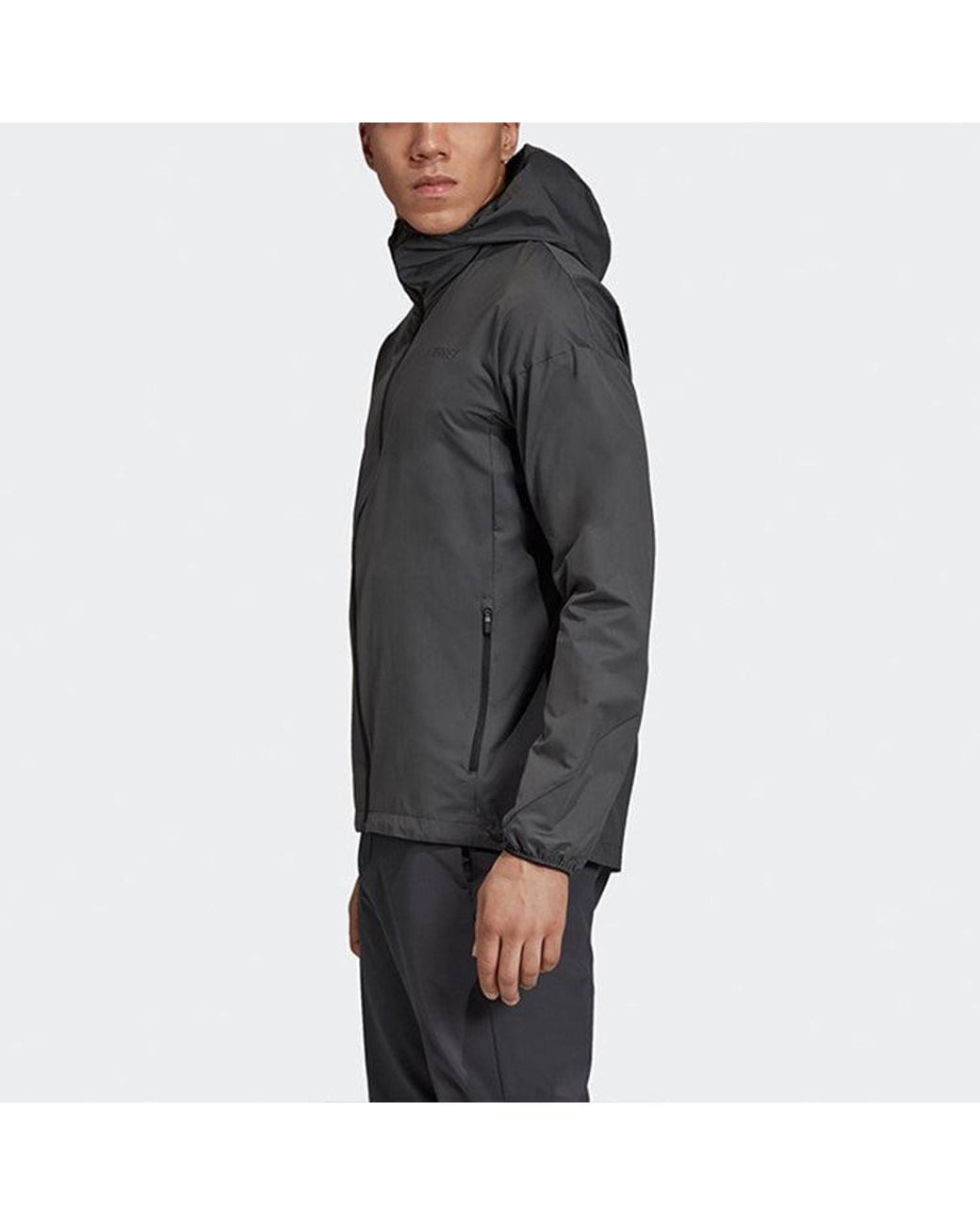 Adidas Gray Terrex Agravic Wind Jacket for men