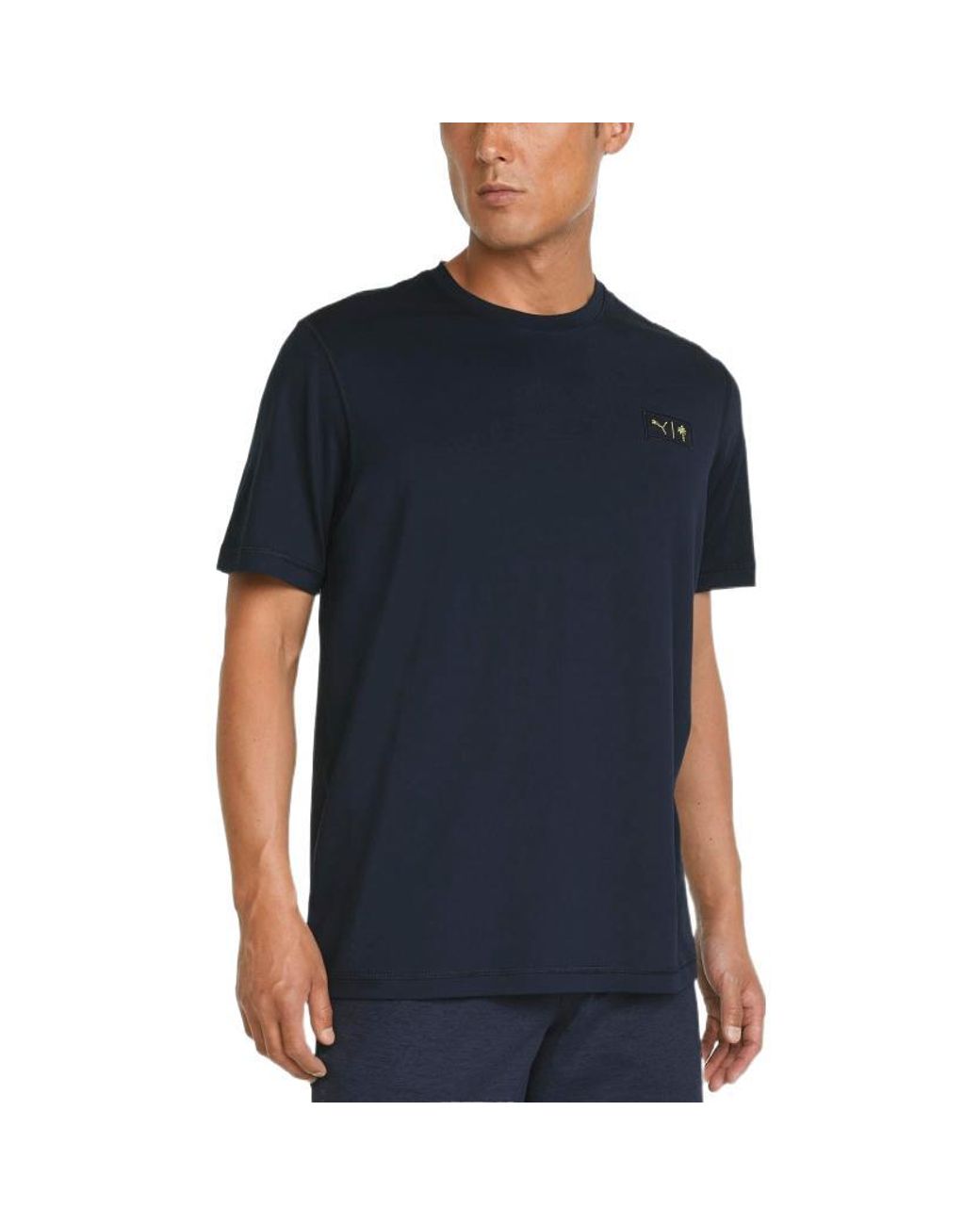 PUMA Blue X Palm Tree Crew Golf Tee for men