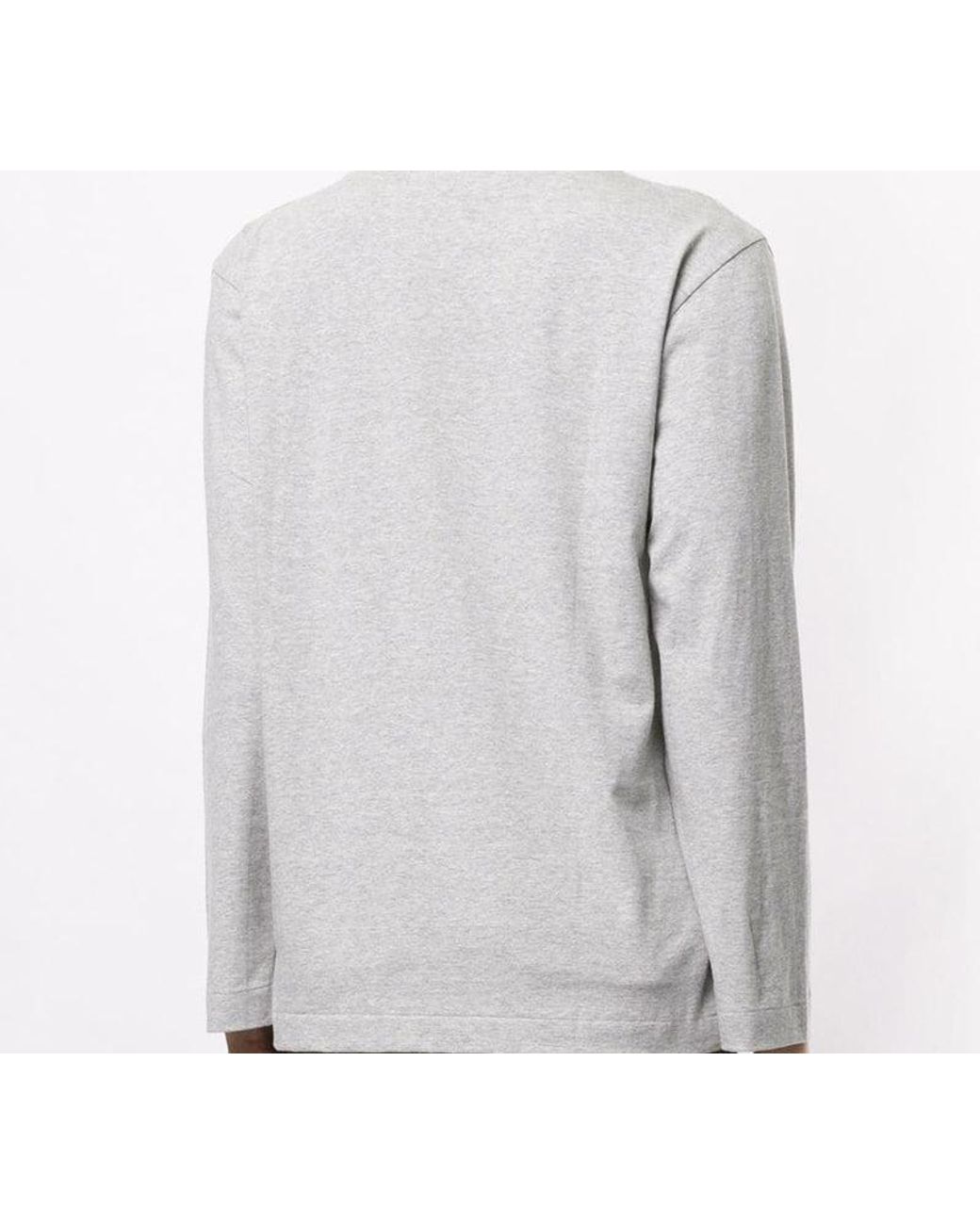 COMME DES GARÇONS PLAY White Side Heart Long Sleeves Tee for men