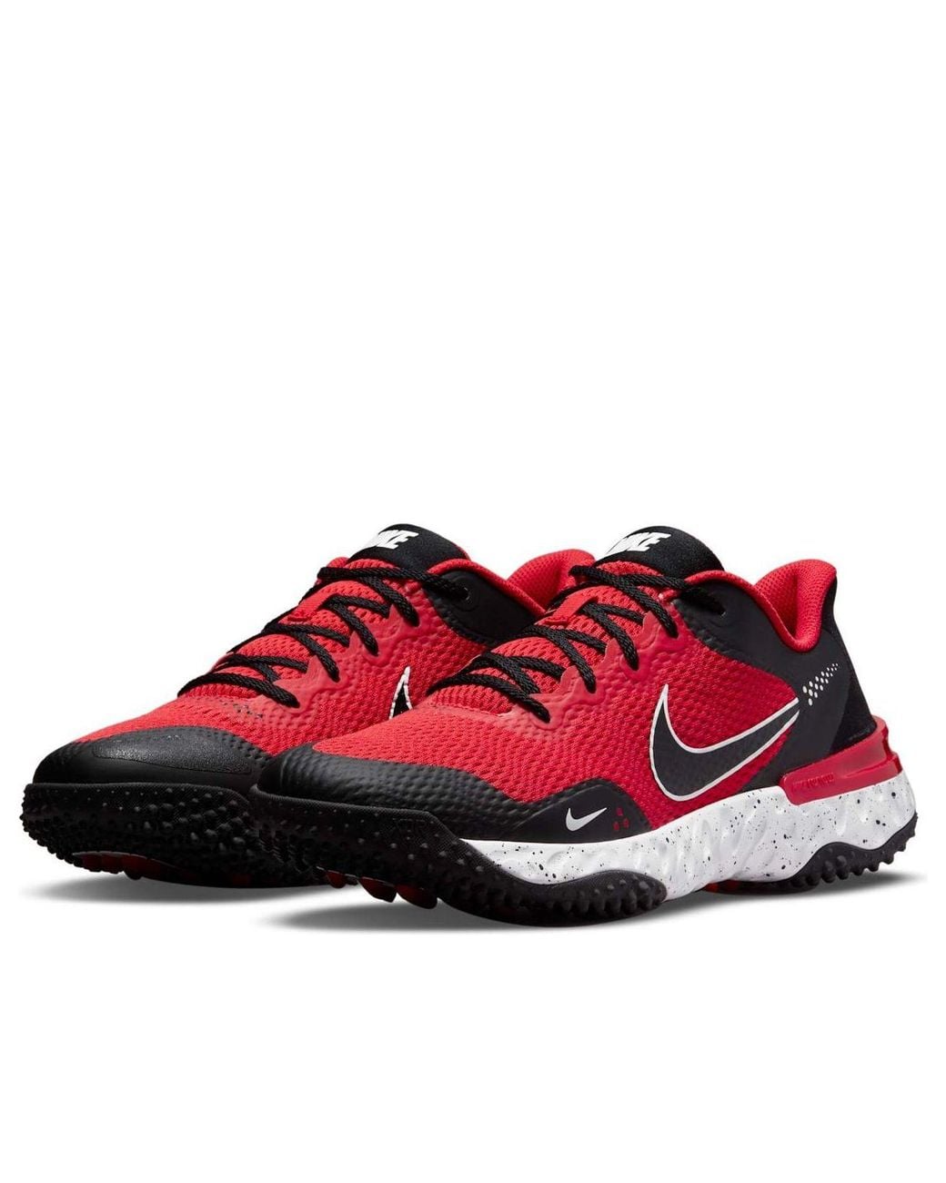 Nike Red Alpha Huarache Elite 3 Turf 'University' for men