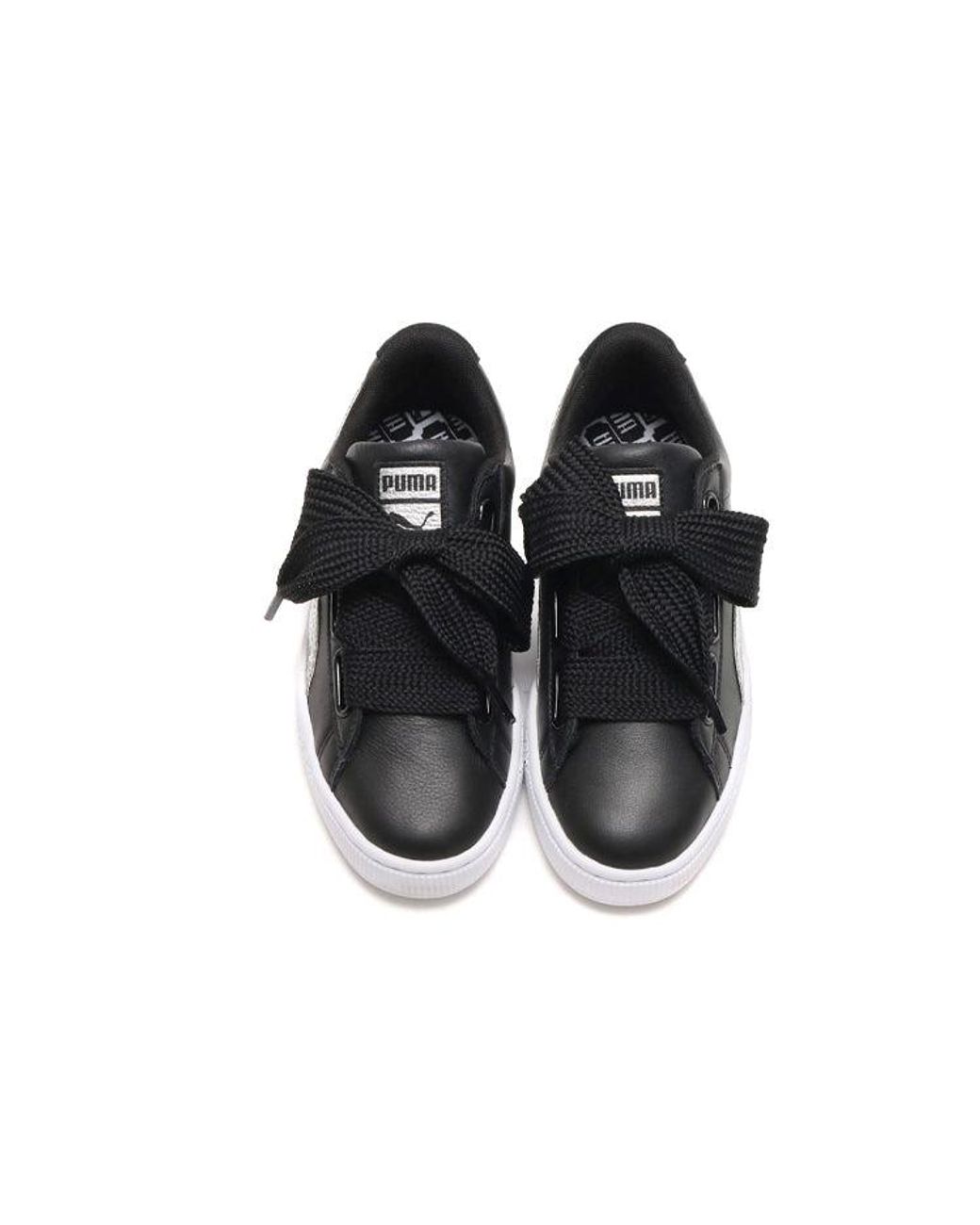 PUMA Black (Wmns) Basket Heart Glitter'