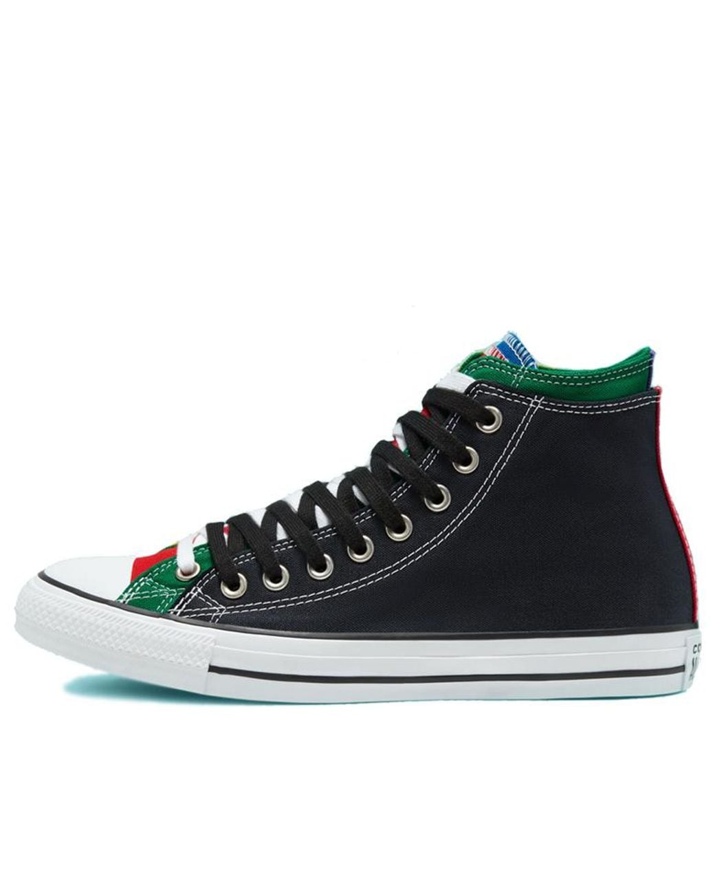 Converse Black Chuck Taylor All Star Double Upper High Multi' for men
