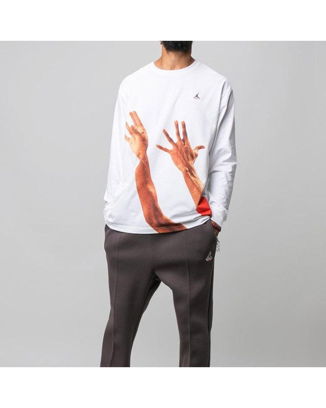 Nike White X Union La The J Long-Sleeve T-Shirt for men