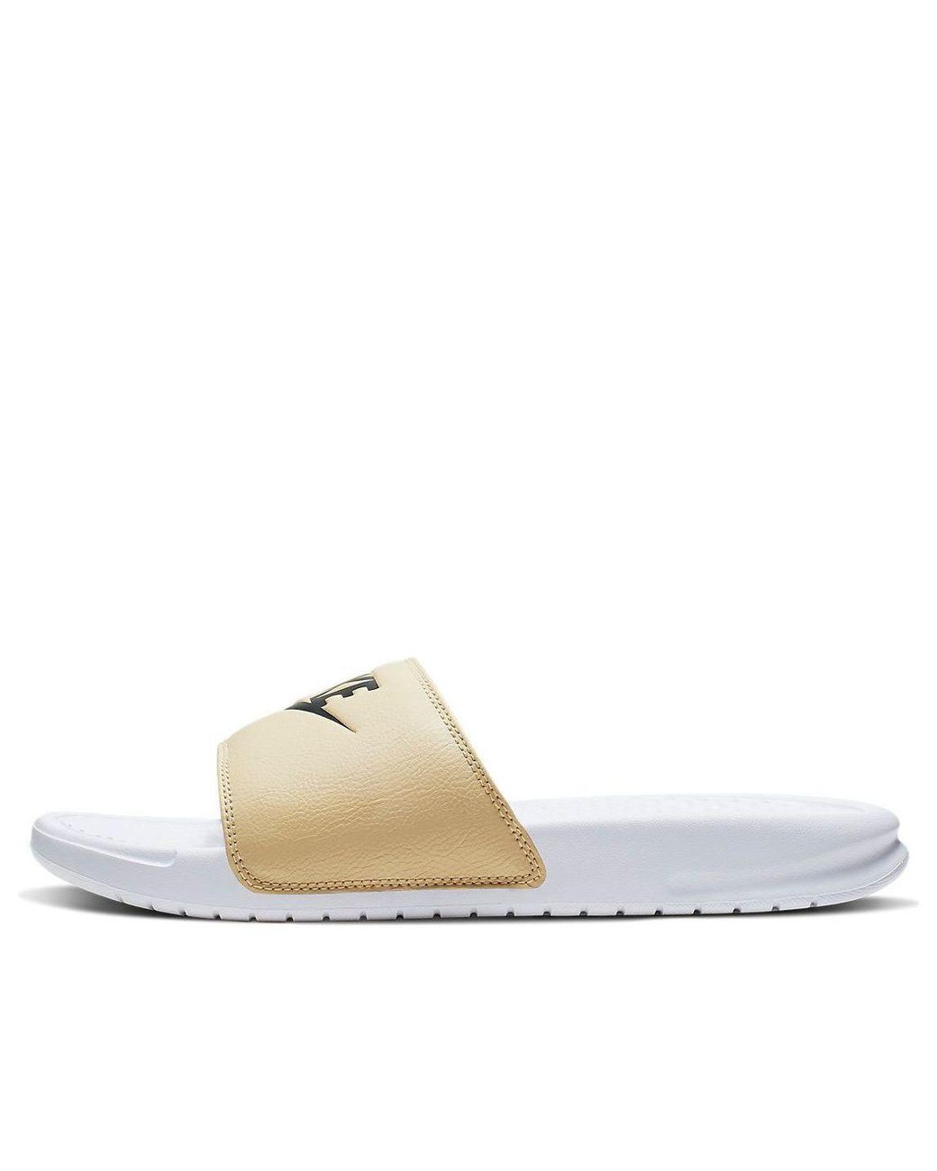Nike White Benassi Jdi Slide Team' for men