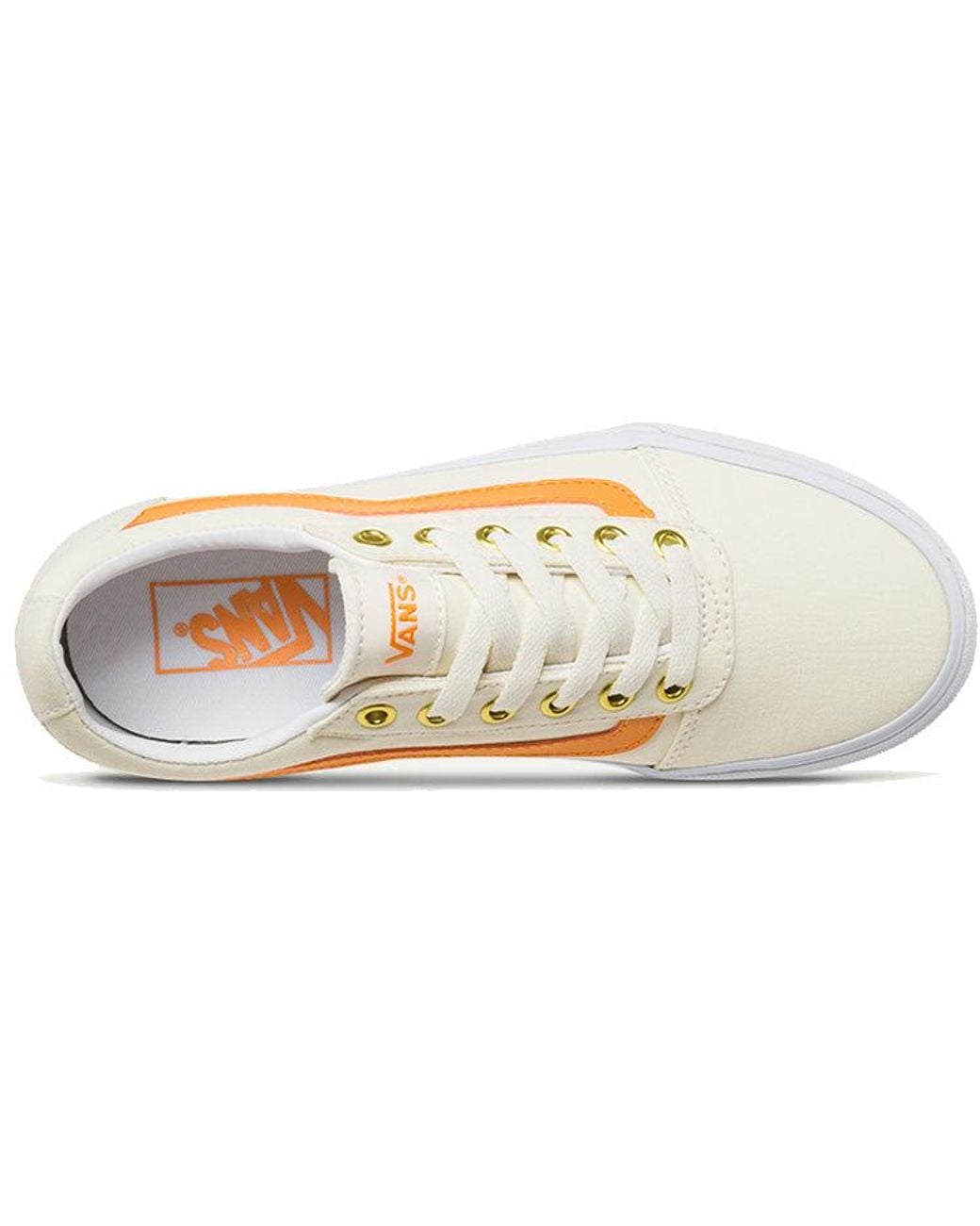 Vans White (Wmns) Ward 'Tangerine Off'