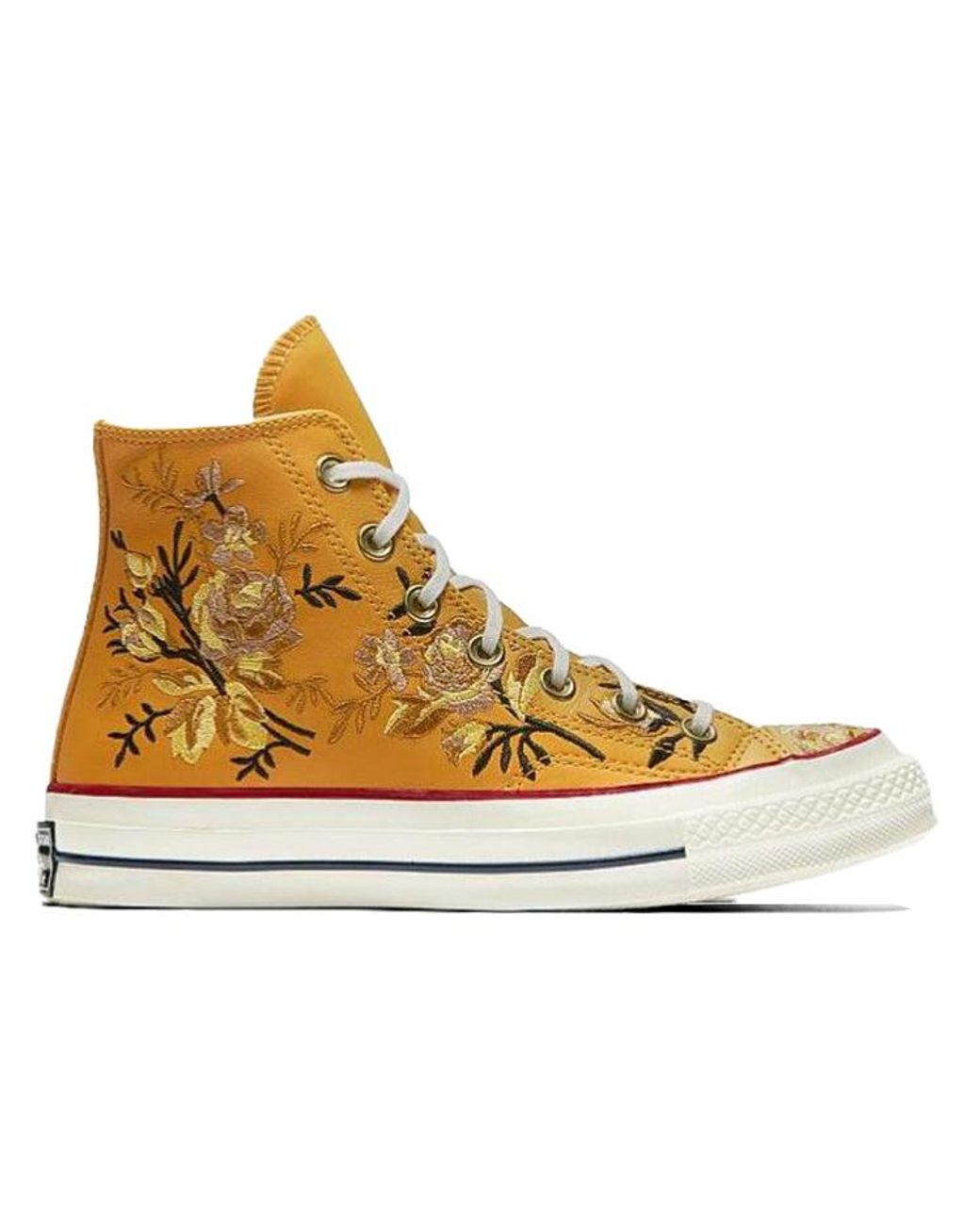 Converse Chuck 70 High 'parkway Floral Embroidery - Turmeric Gold' in  Natural | Lyst