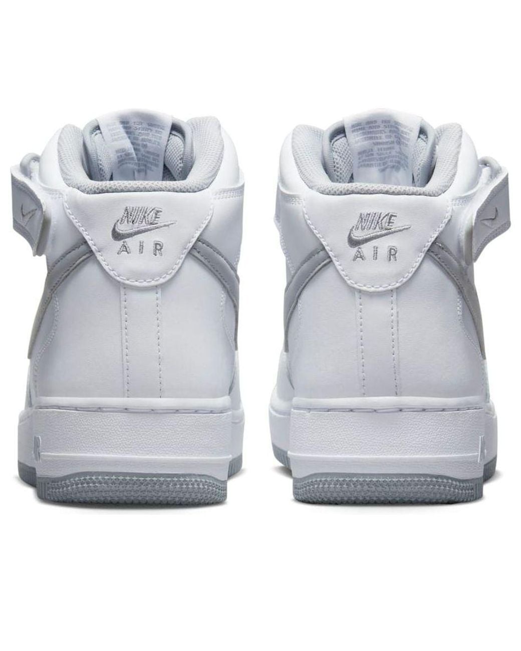 nike air force 1 mid mens silver
