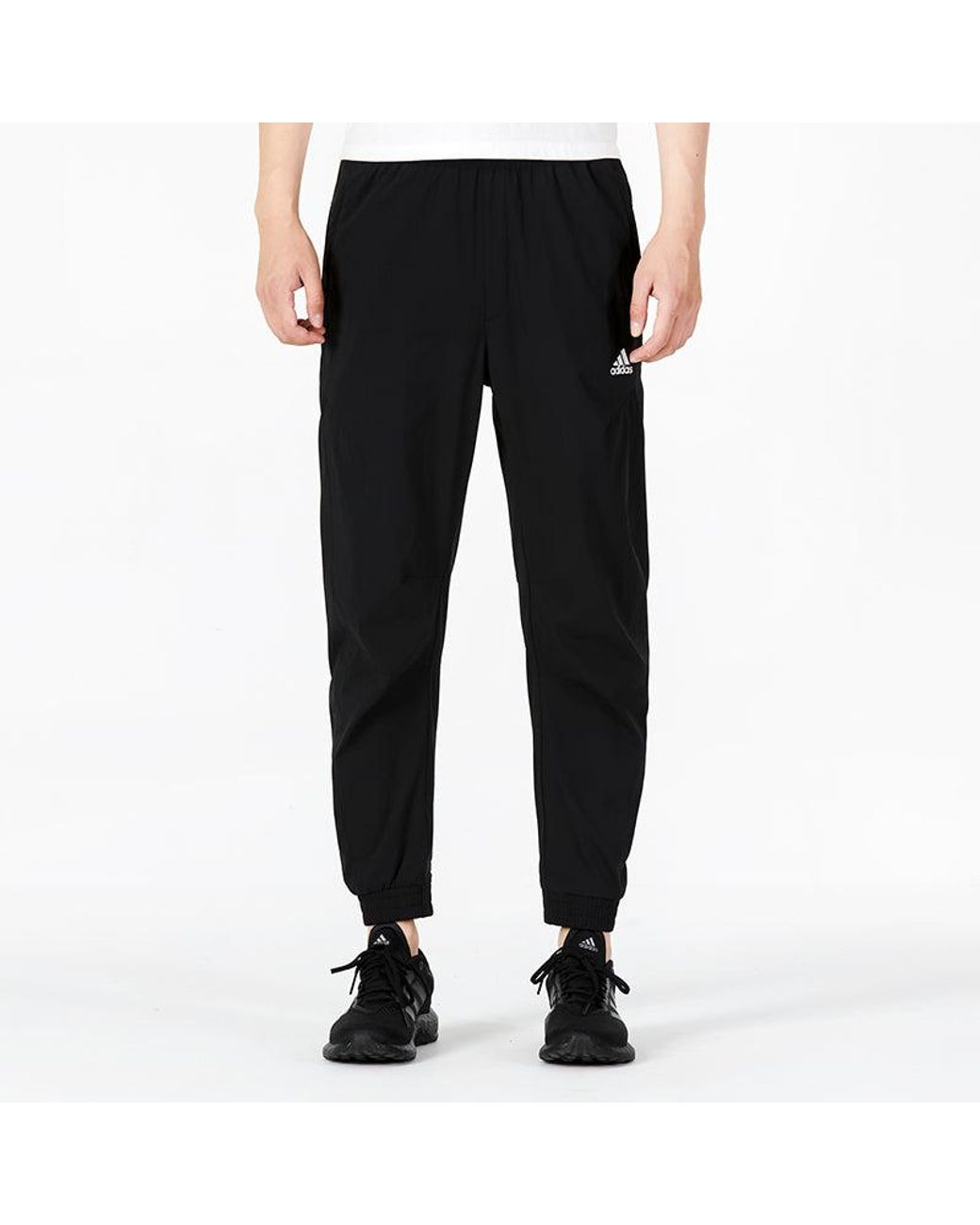 Adidas Black Sl Sj Tc Pt Casual Bundle Feet Solid Color Logo Sports Pants/Trousers/Joggers Autumn for men
