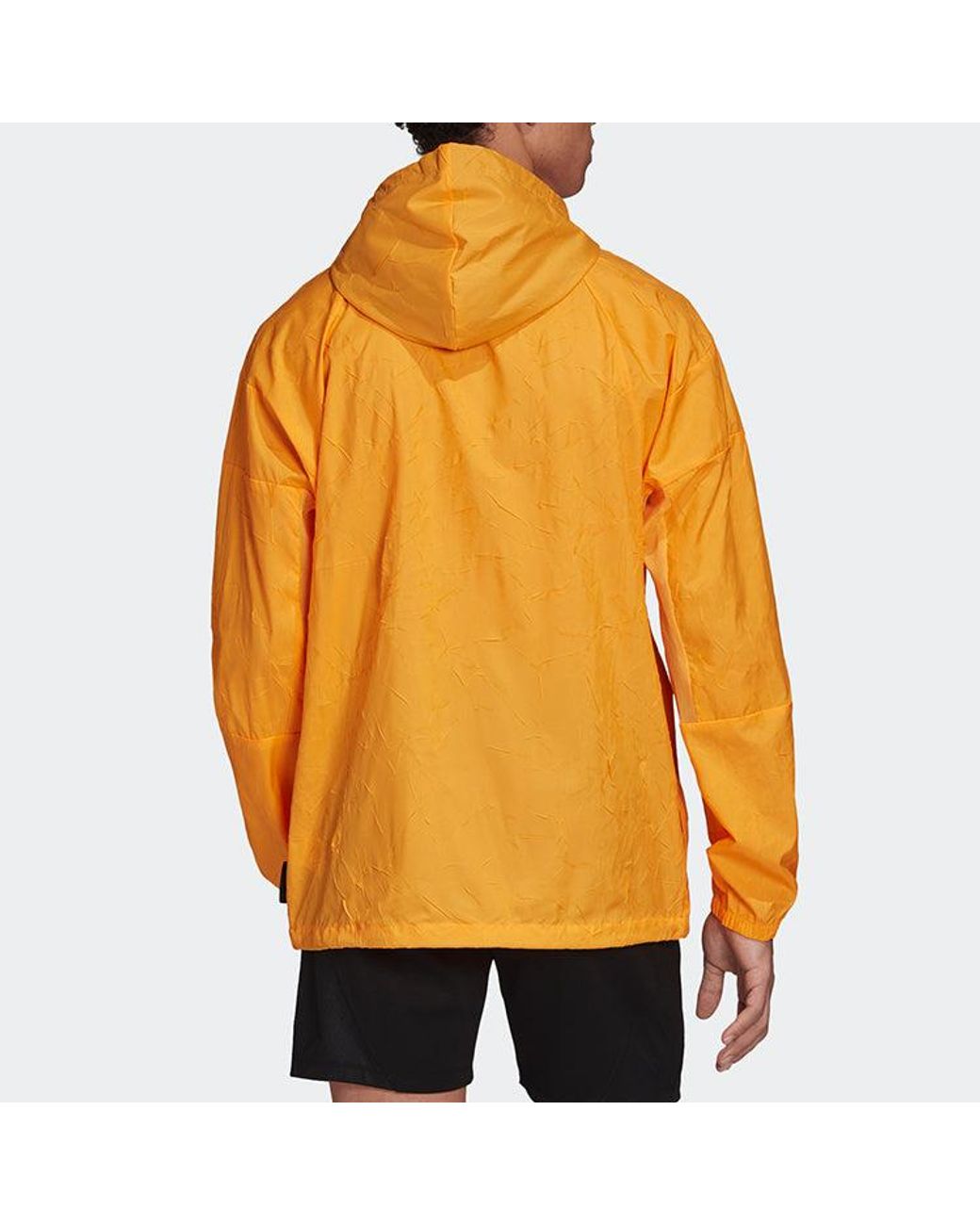 Adidas Orange Wnd Primeblue Jacket for men
