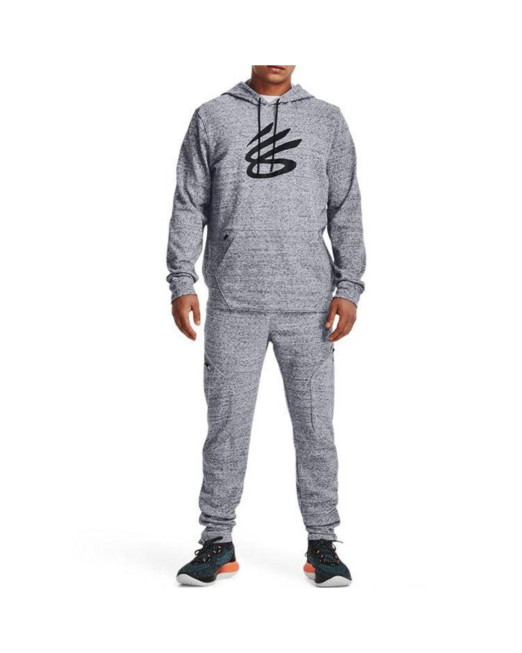 Under Armour Blue Curry Logo Hoodie for men