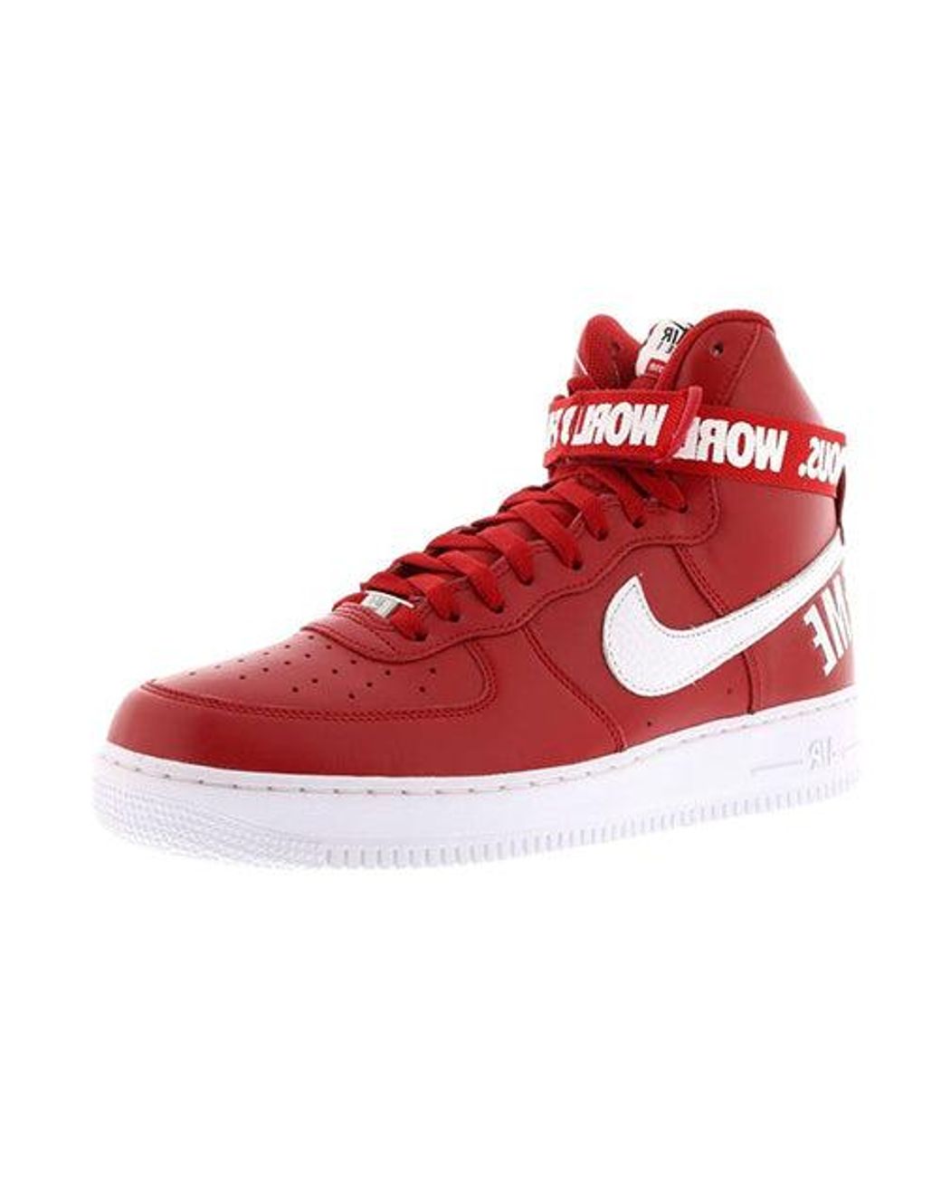 Nike Red Air Force 1 High Supreme Sp Shoes for men