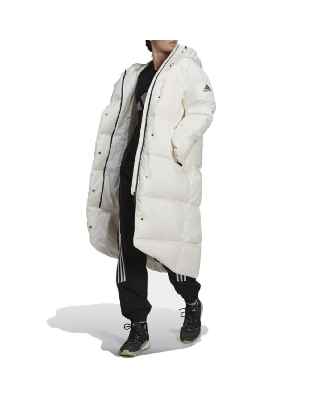 Adidas White (Wmns) Performance Big Baffle Down Coat