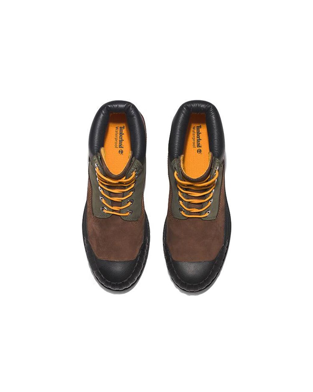 Timberland Black Premium 6 Inch Rubber-Toe Boot 'Dark' for men