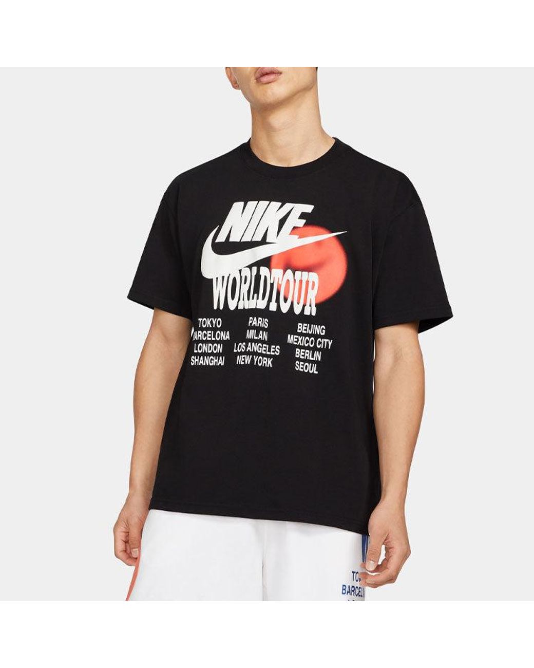 Nike As Sportswear Tee World Tour in Black for Men Lyst UK