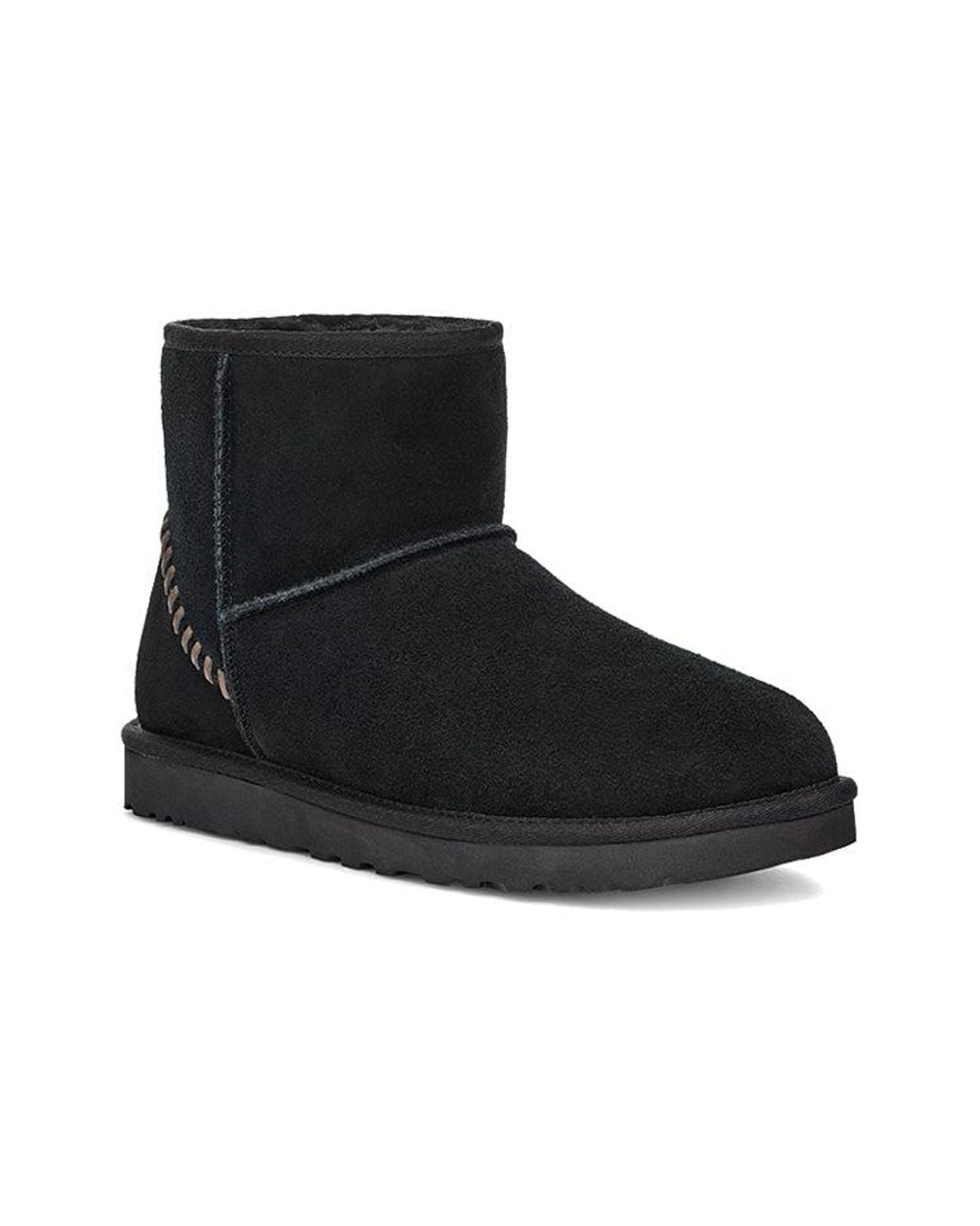 Ugg Black Classic Mini Deco Suede Boot for men