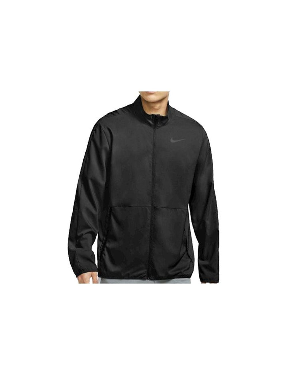 Nike Blue Dri-Fit Stand Collar Casual Sports Training Jacket for men