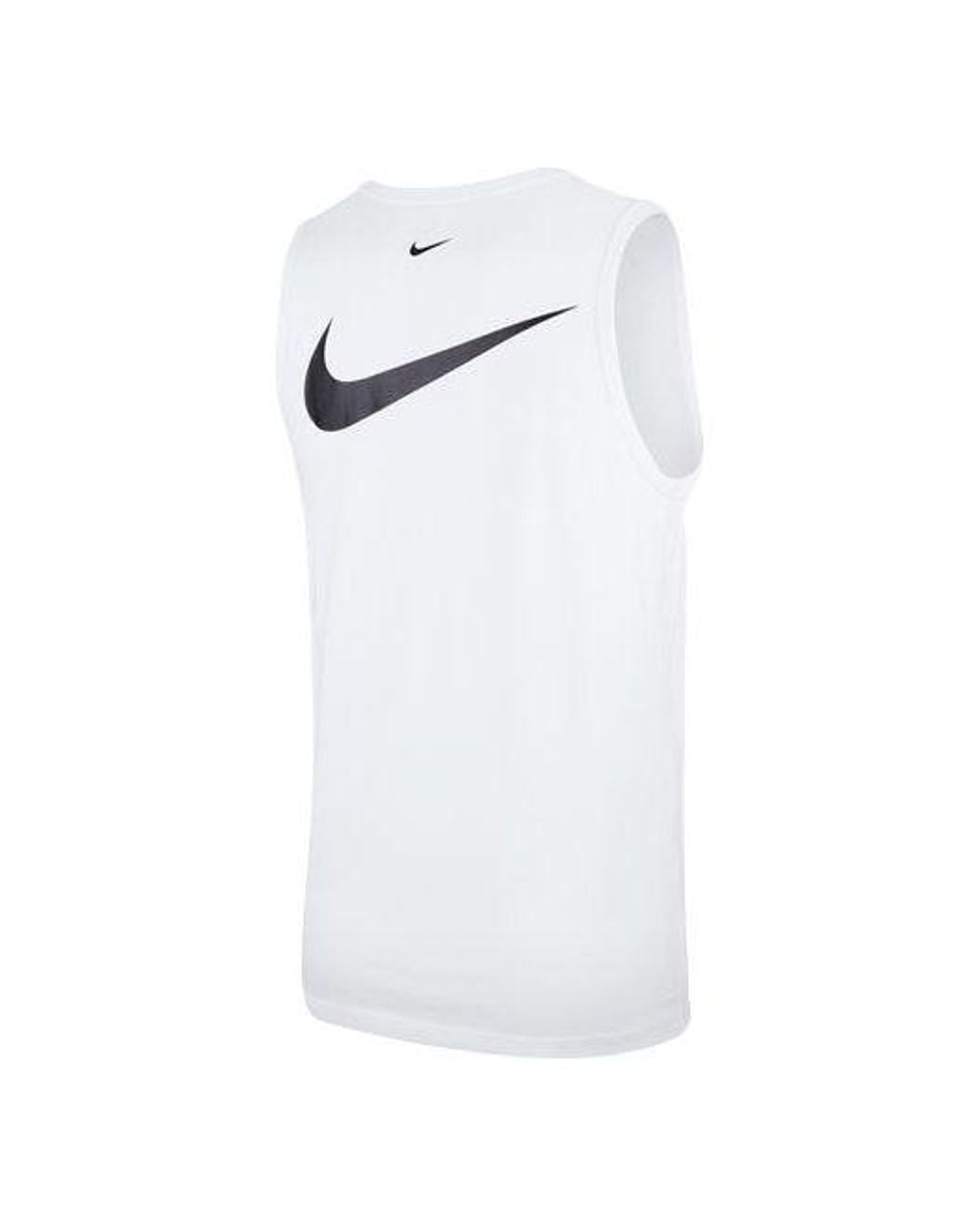 Nike White Swoosh Casual Sports Printing Breathable Vest for men