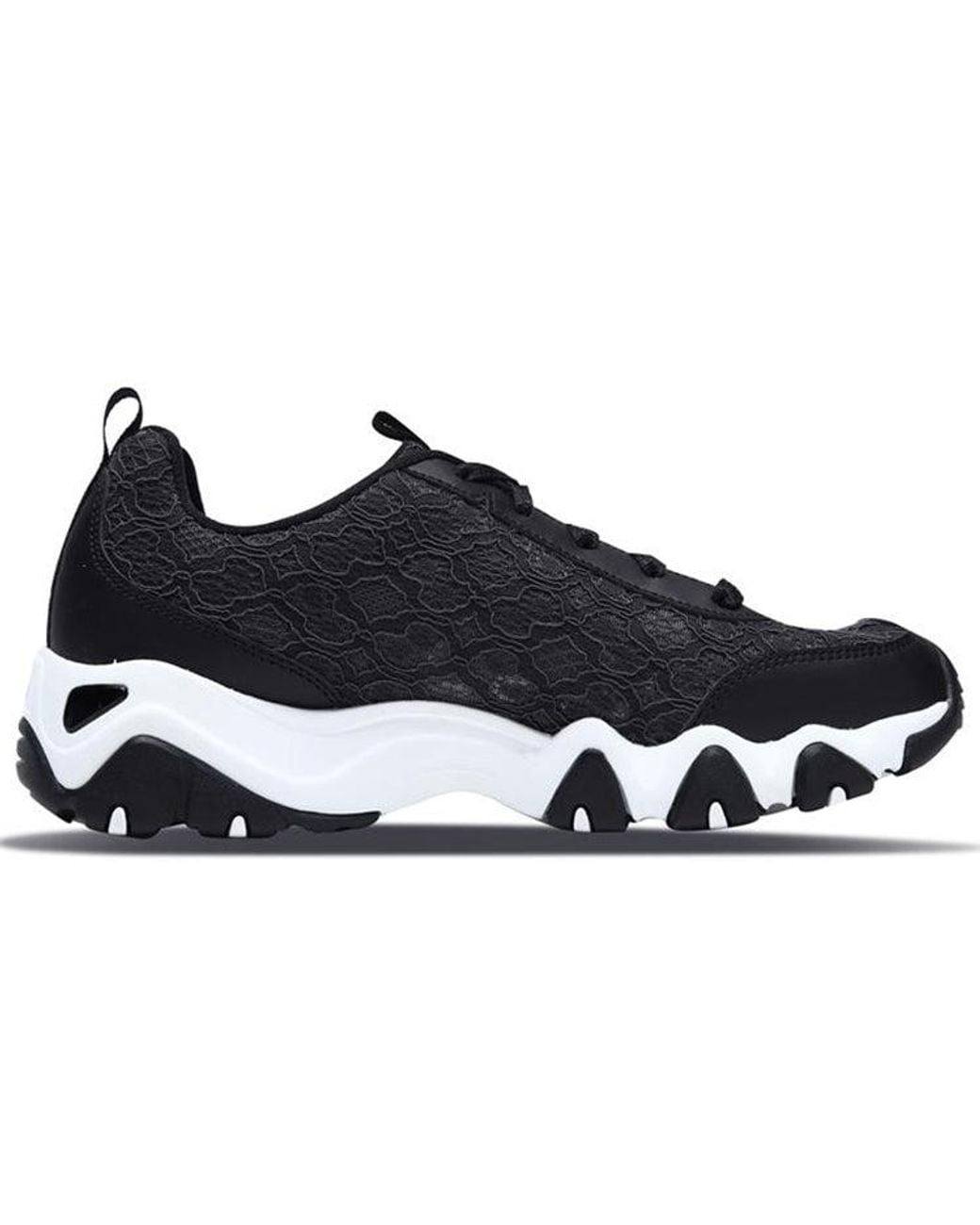 Skechers Black (Wmns) D'Lites 2.0 Running Shoes