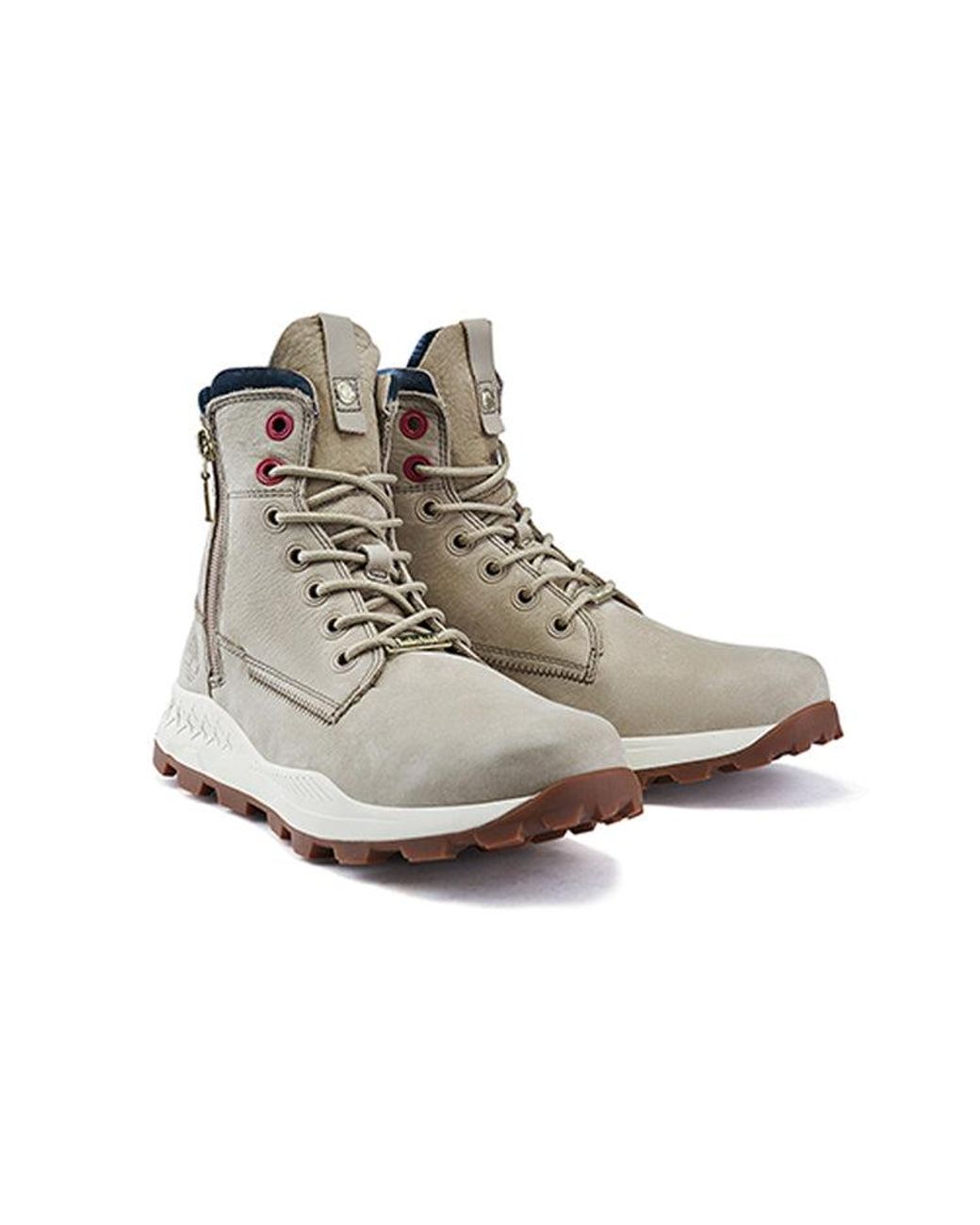 Timberland Gray Brooklyn Side Zip Wide Fit Boots Nubuck' for men
