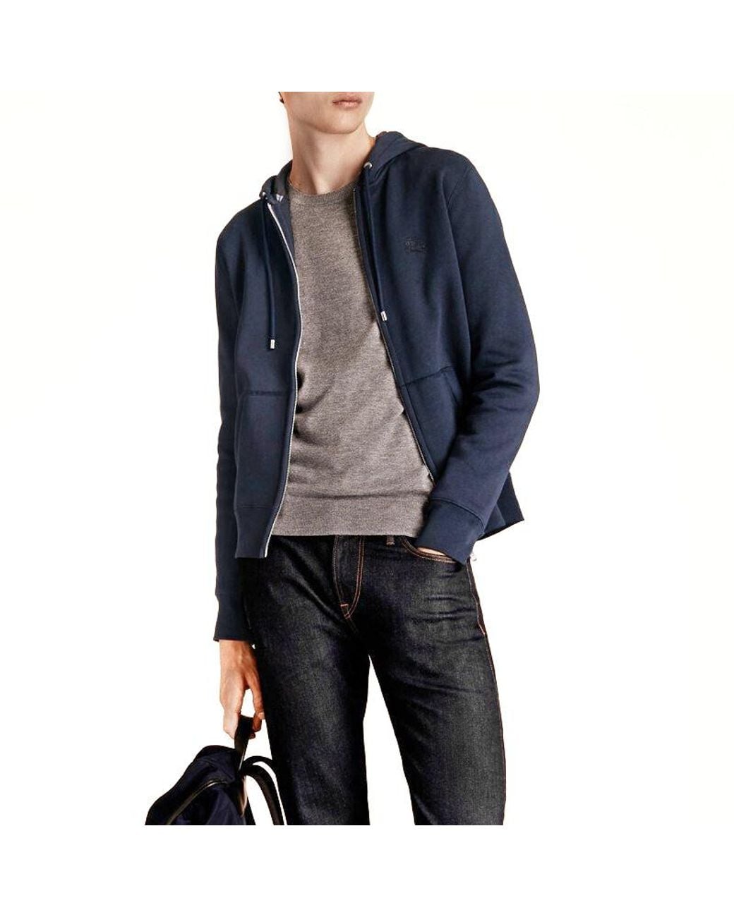 Burberry Blue Casual Cardigan Jacket for men