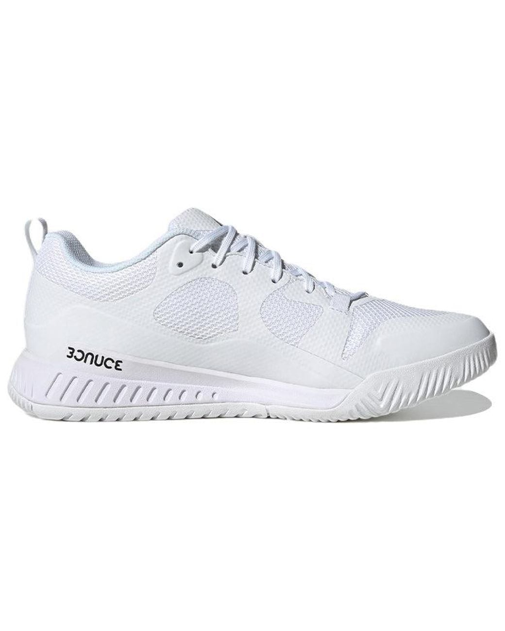 Adidas White Court Team Bounce 2.0 Shoes for men