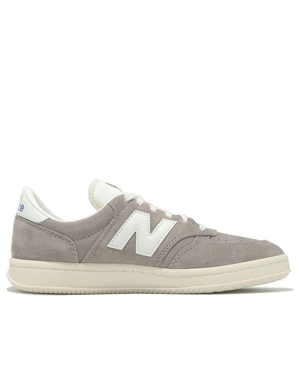 New Balance White T500 'Arid Stone Sea Salt Angora' for men