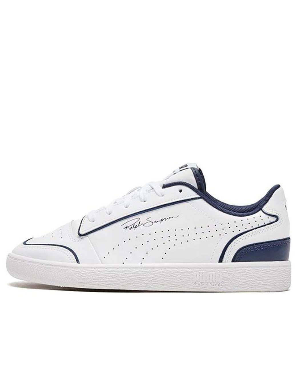 PUMA White Ralph Sampson Low Perforated Outline Peacoat' for men