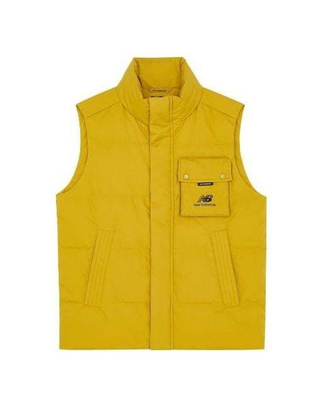 New Balance Yellow Windproof Puffer Vest