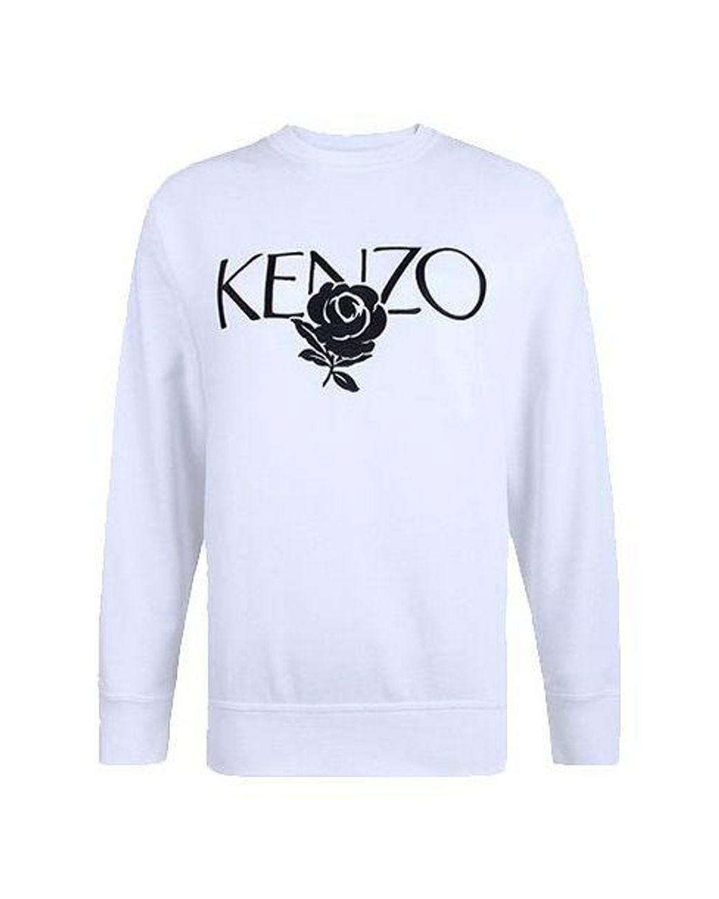KENZO Blue (Wmns) Printing Round-Neck Swea