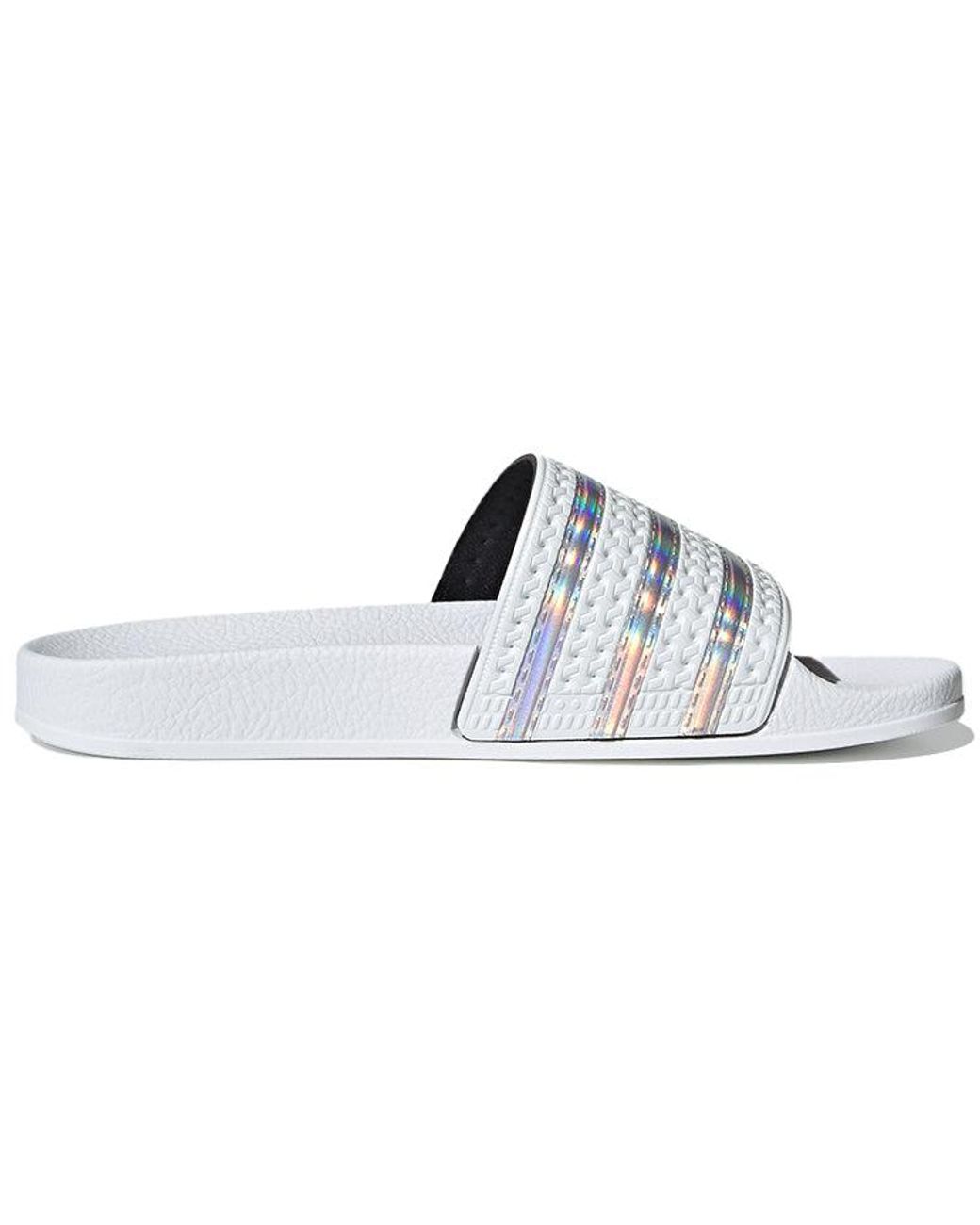 Adidas Blue (Wmns) Adilette Slide Iridescent'