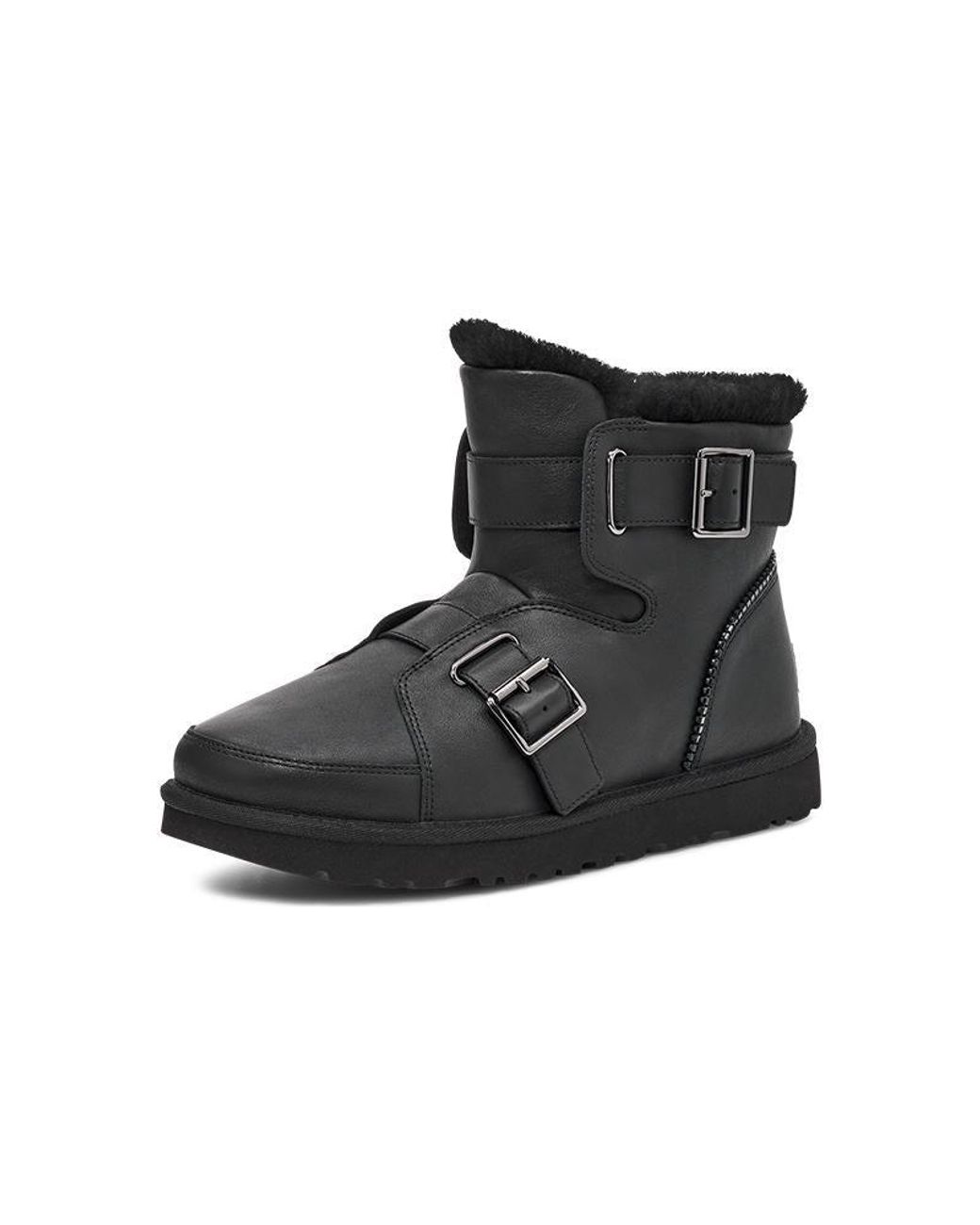 Ugg Black (Wmns) Mini Buckle Short Boots