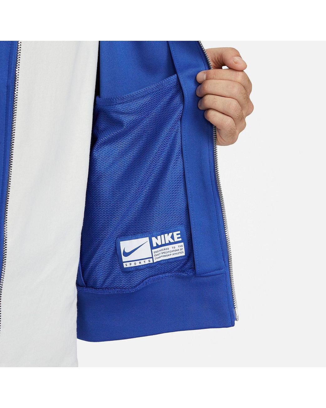 Nike Blue Lightweight Full-Zip Basketball Jacket for men