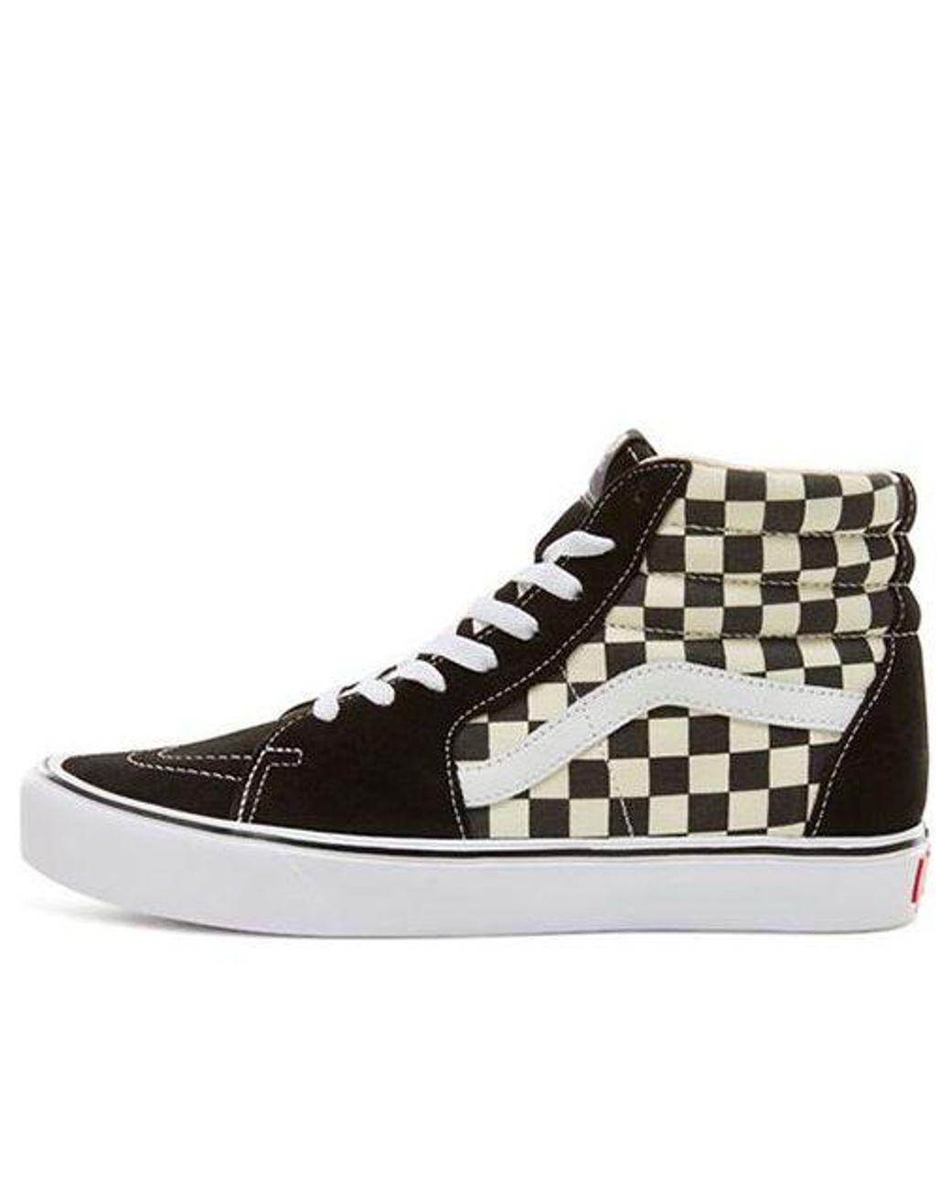 Vans Black Sk8-Hi Lite Checkerboard' for men