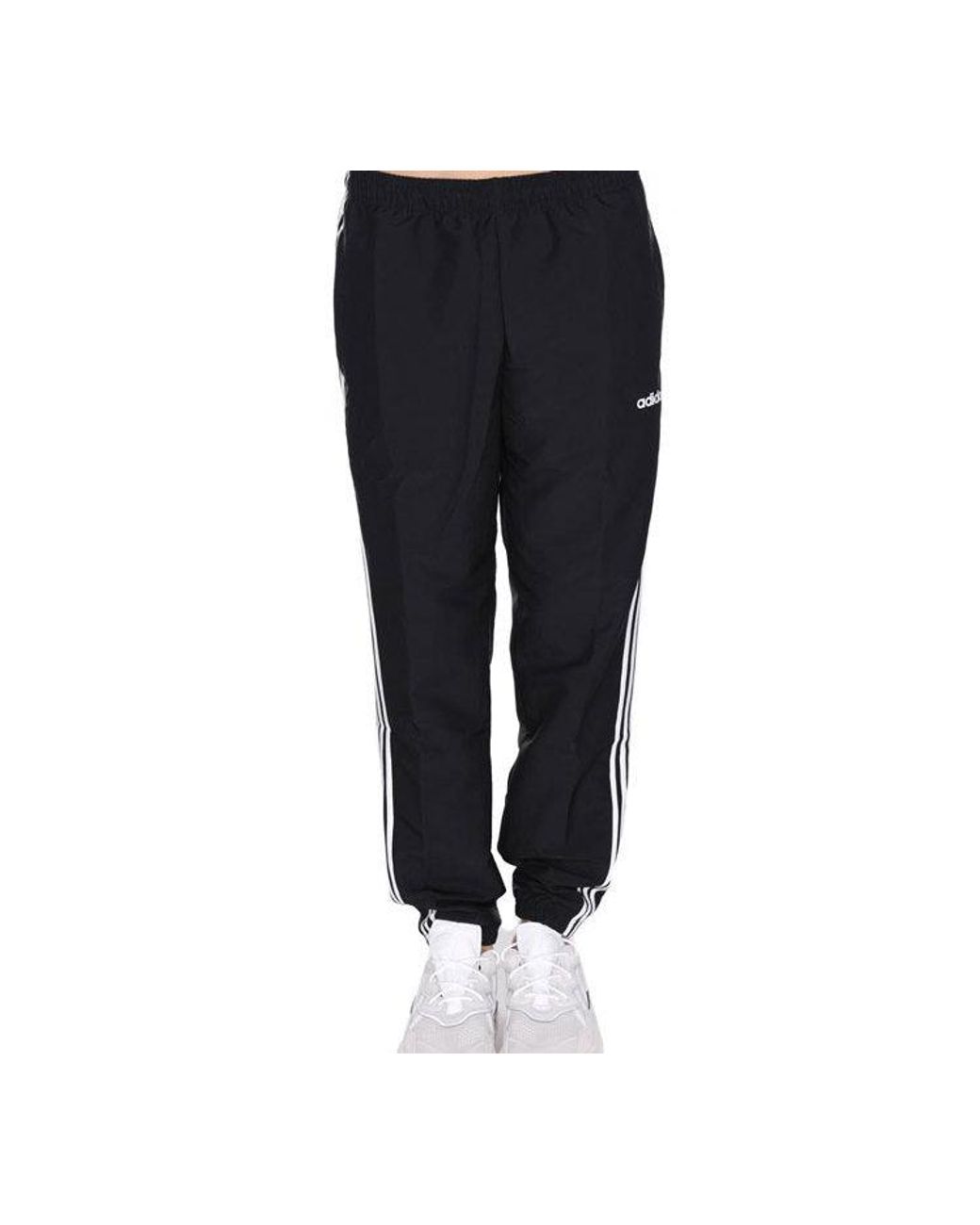 Adidas Black Small Logo Sports Long Pants for men