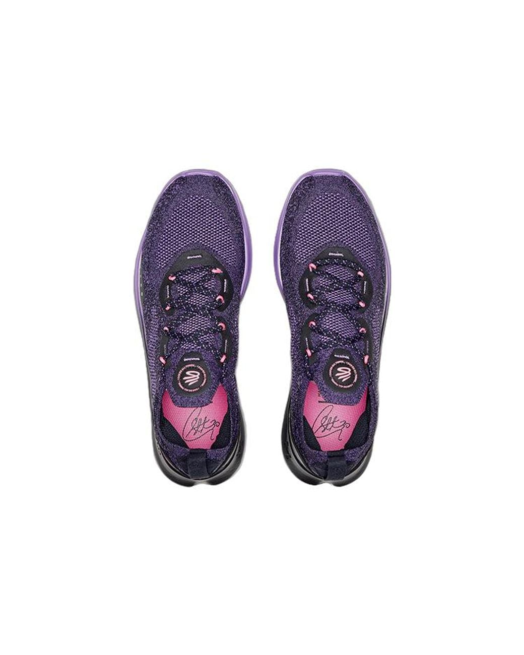 Under Armour Blue Curry Flow Go Grape' for men