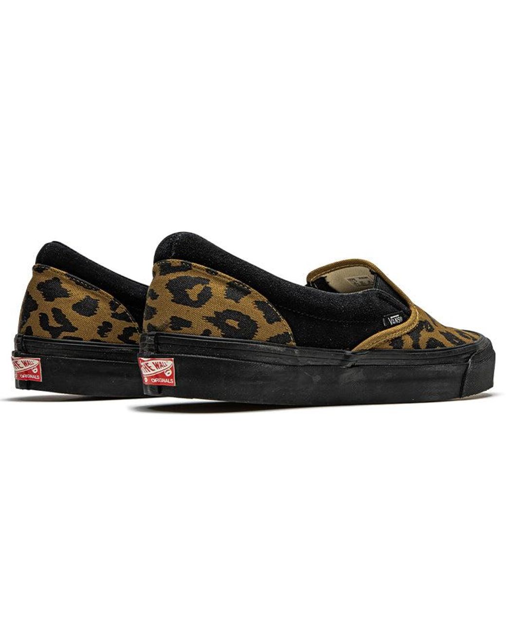 Vans Black Og Classic Slip-On Lx 'Leopard' for men