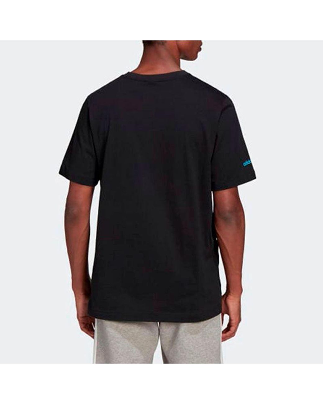 Adidas Black Originals Outline Logo T Tee for men