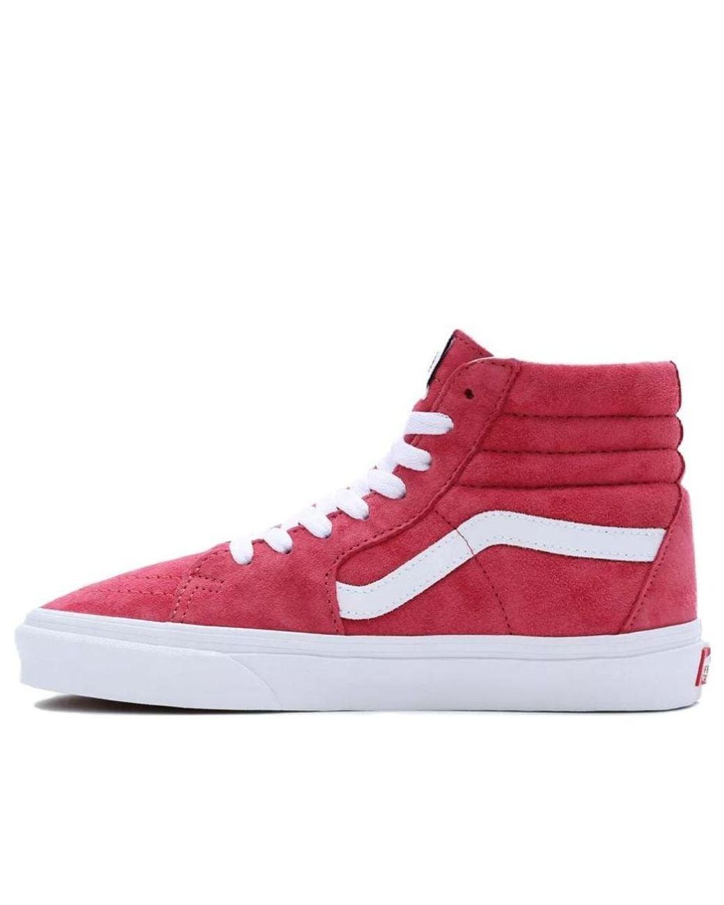 Vans Red (Wmns) Pig Suede Sk8-Hi
