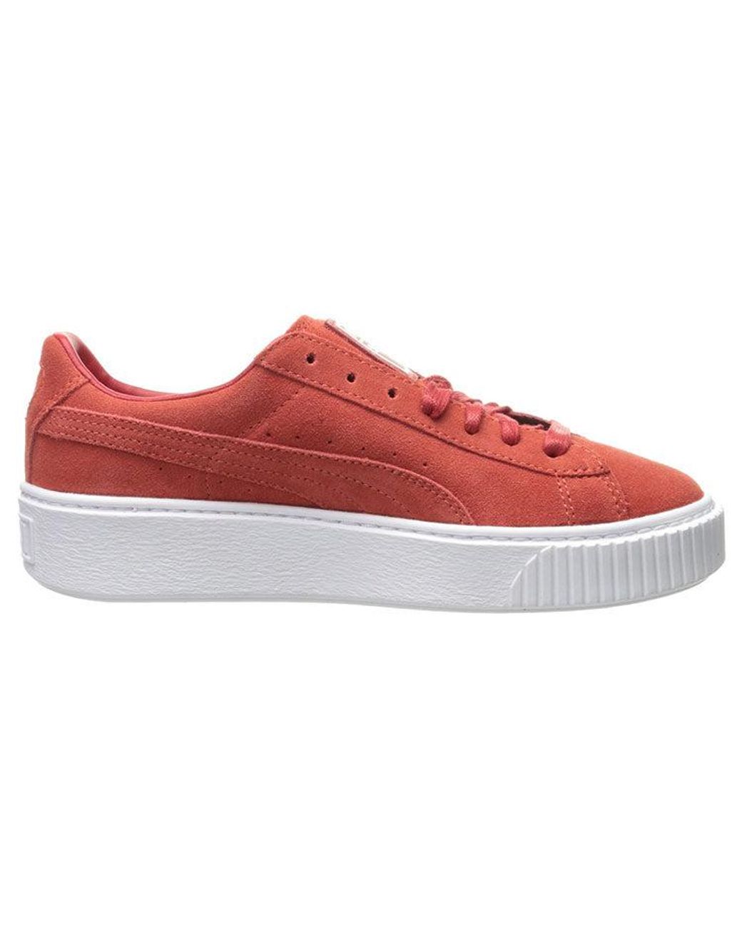 PUMA Red (Wmns) Suede Platform 'Barbados Cherry'