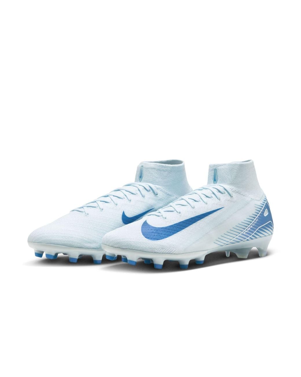 Nike Blue Mercurial Superfly 10 Elite Artificial-Grass High-Top Soccer Cleats for men
